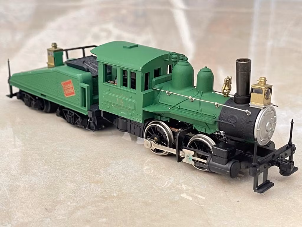 Old Time 0-4-0 HO Steam lok Mantua Shifter med  tender