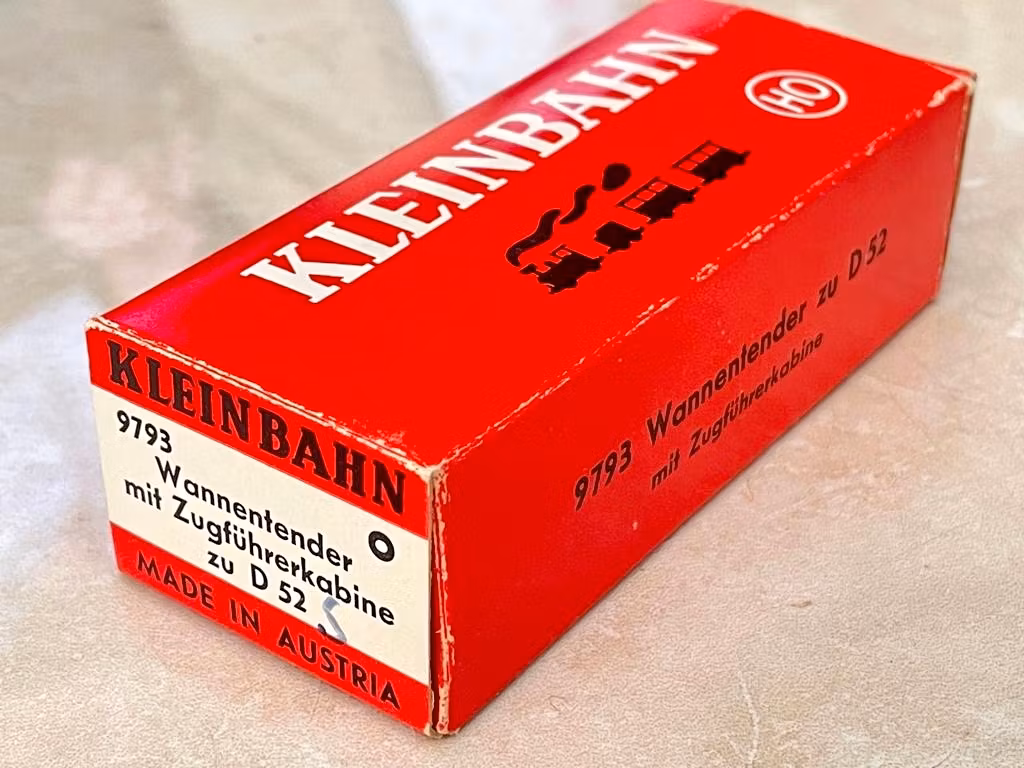 Vintage, Kleinbahn locomotive D 52 9793 HO Tender