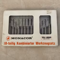 Monacor TS-1800 Kombinerat Verktygsset 18 delar