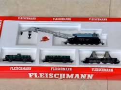Fleischmann HO 5597 skala Godsvagn Kranvagns sats