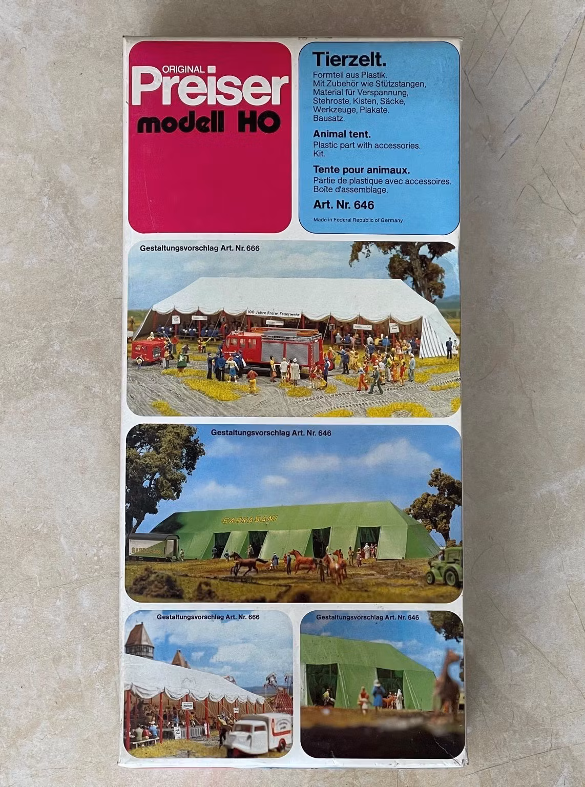 Preiser Djurtält 646 HO