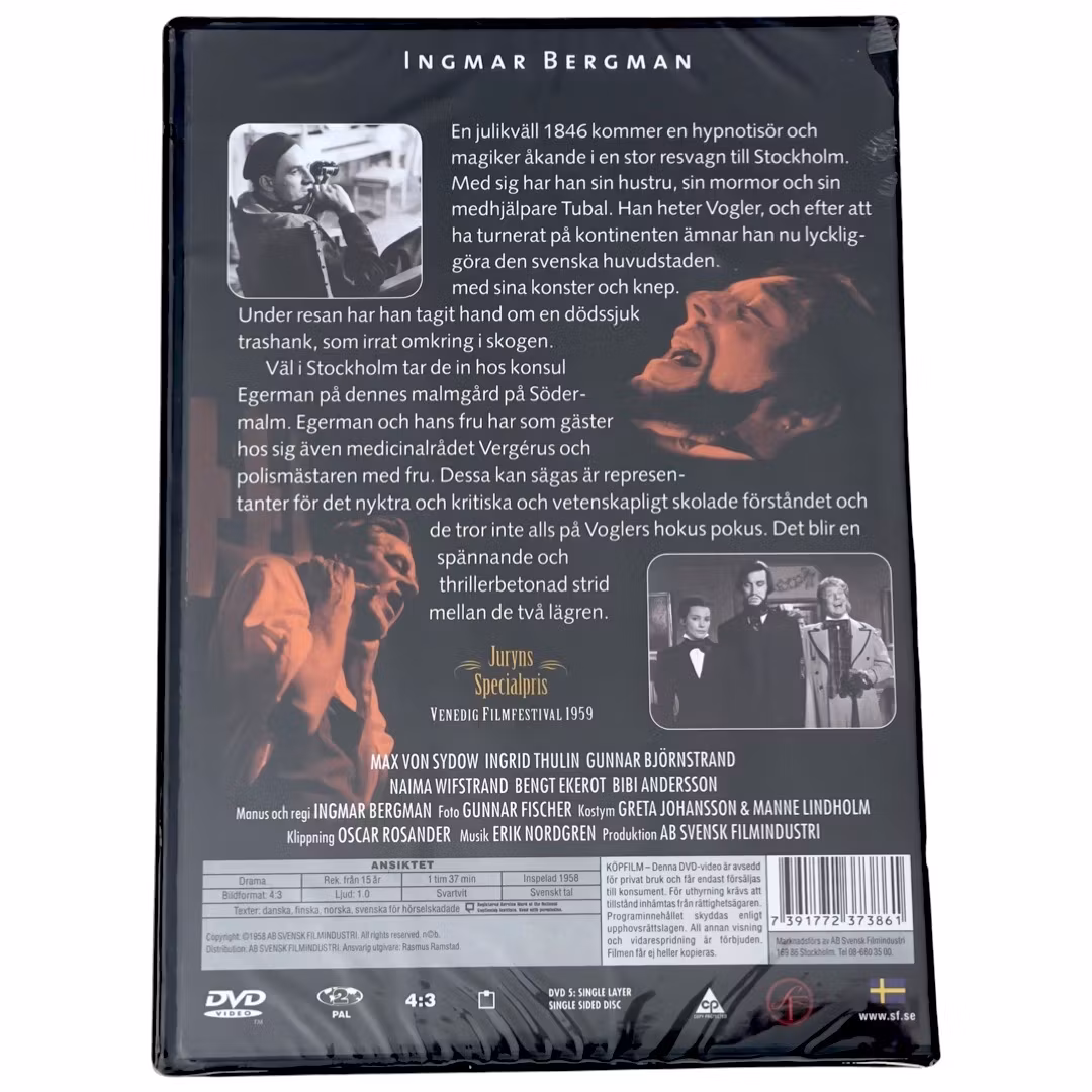 Ansiktet av Ingmar Bergman DVD, NY