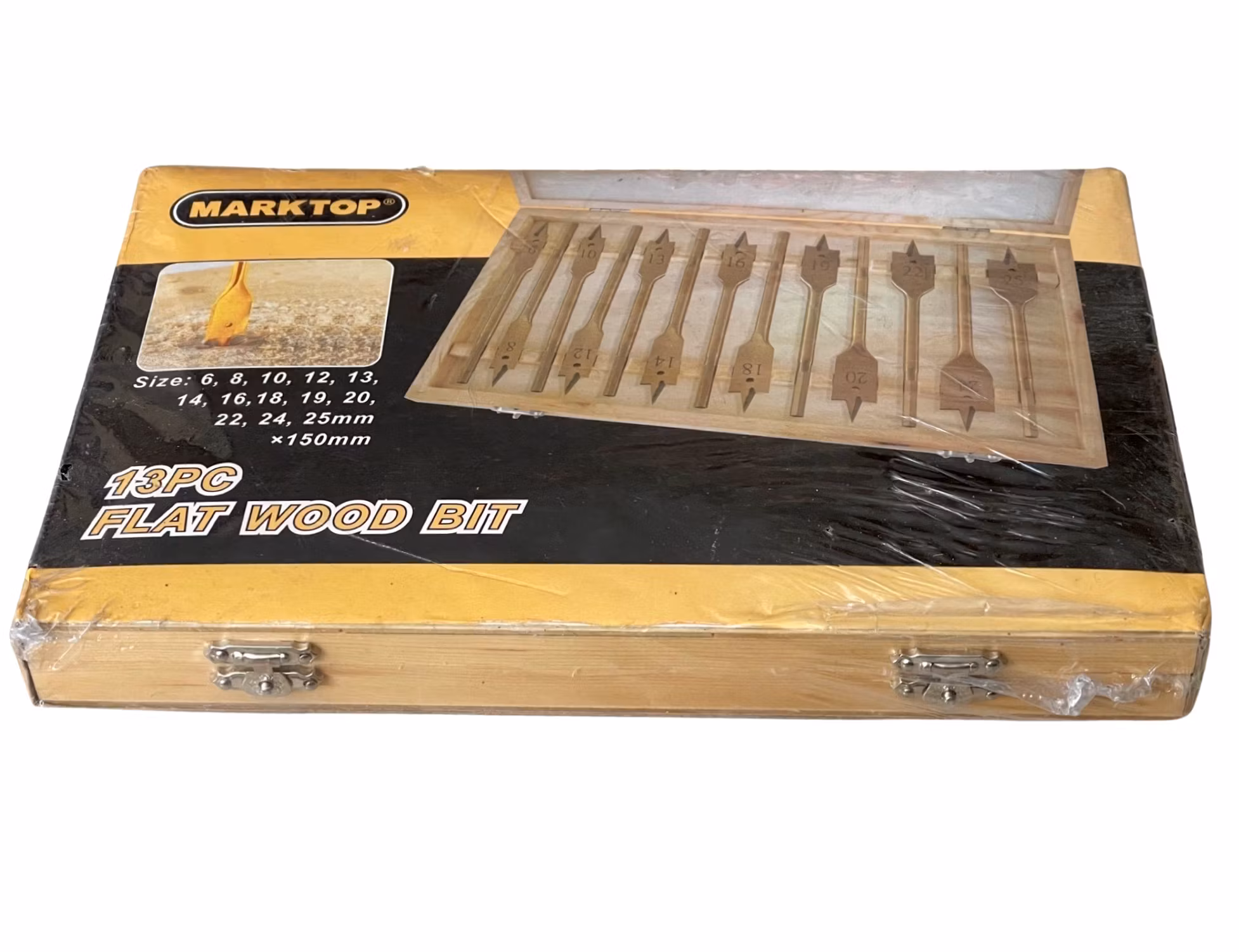 Marktop 13 st Flatborrsats  6-25 mm