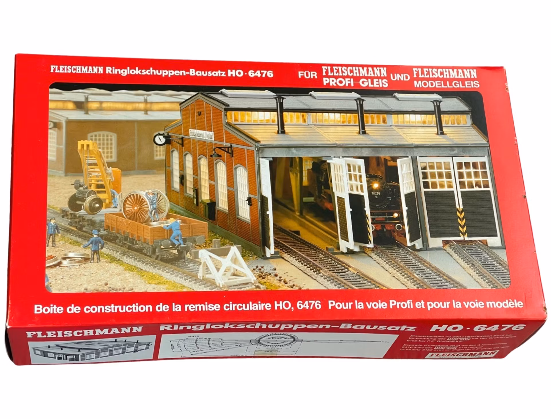 Fleischmann HO 6476 lokstall utrustning