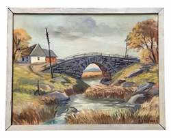 S. Ekstrand, Oil painting on canvas, Signed