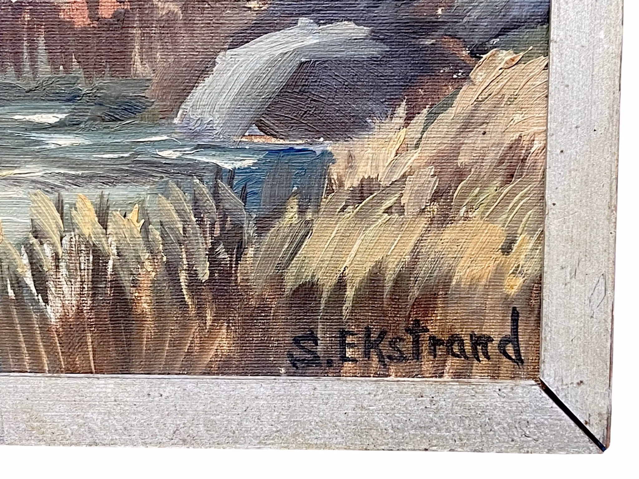 S. Ekstrand, Oil painting on canvas, Signed
