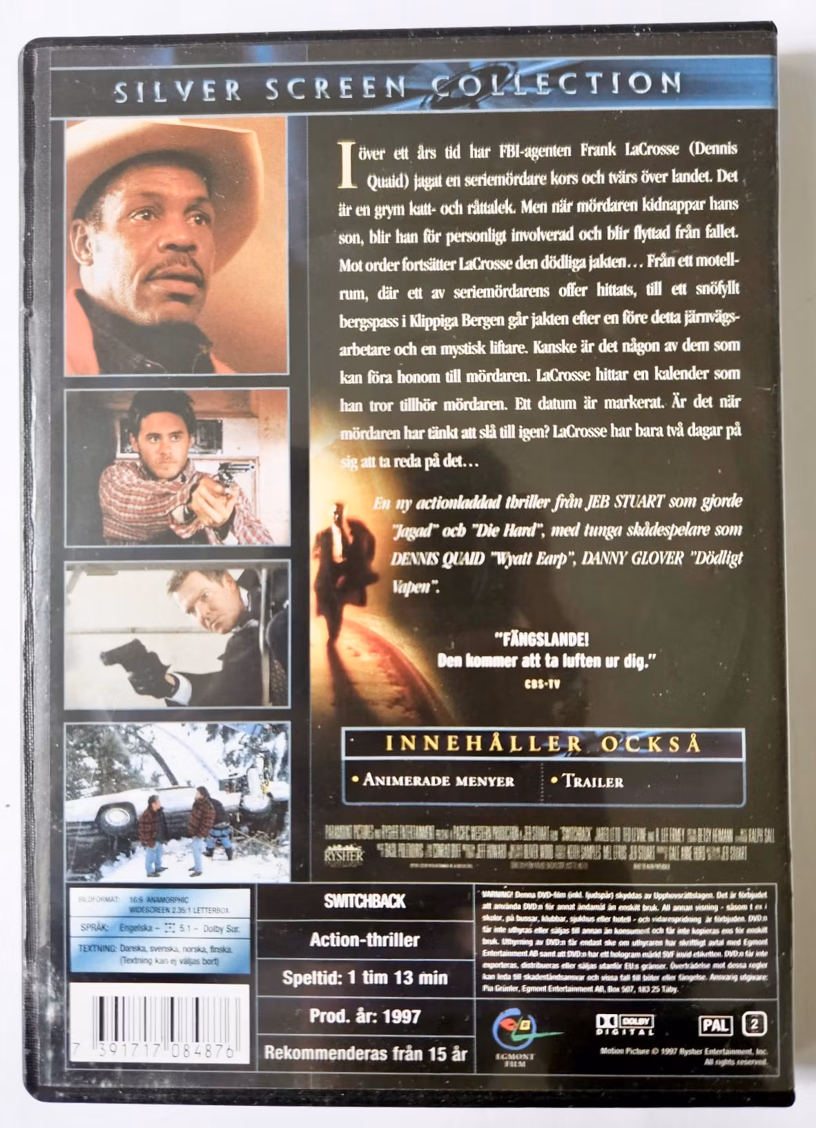 Silver Screen Collection: Switch Back DVD Video, Action-Thriller