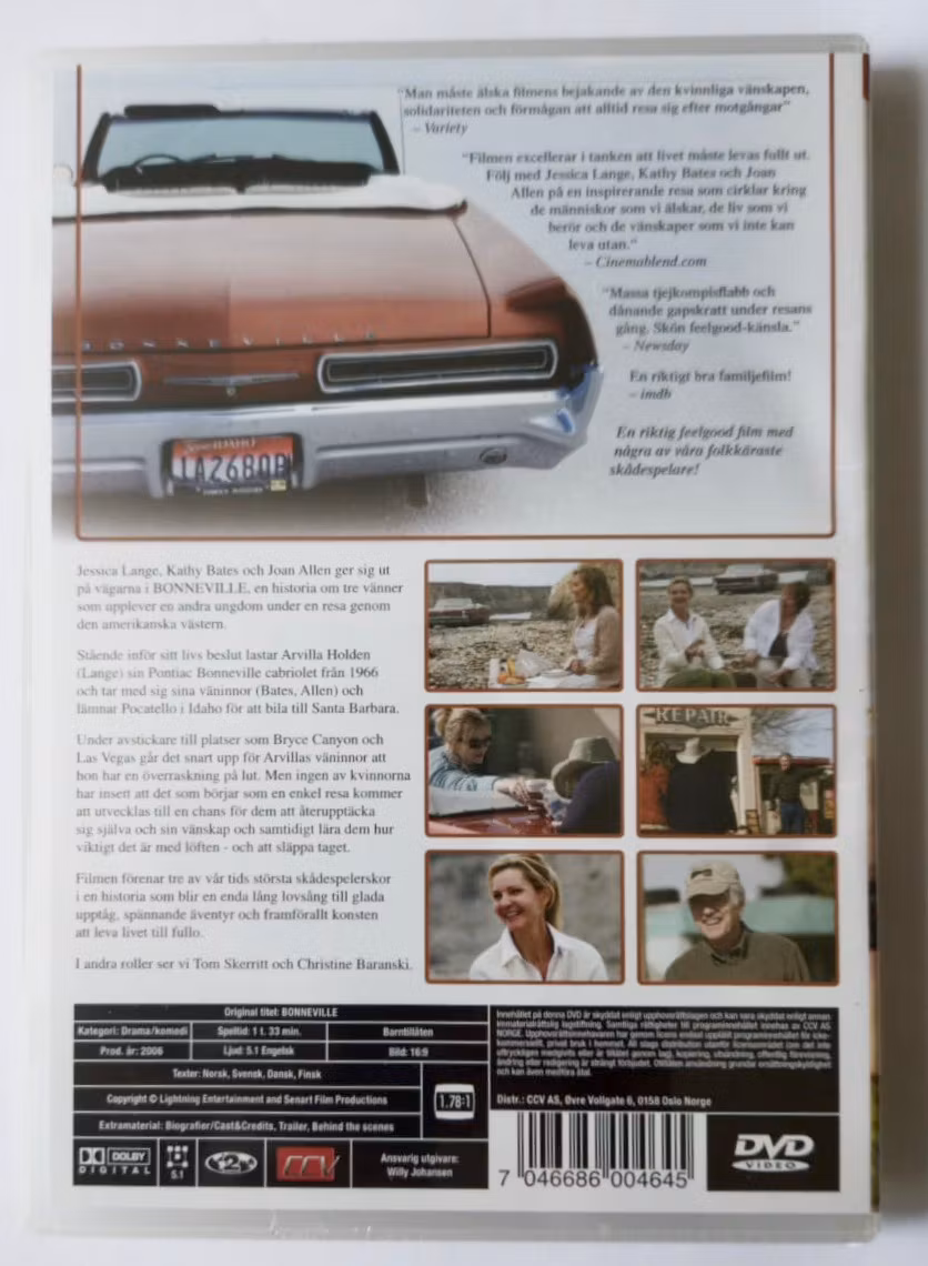 Bonneville, drama/komedie-dvd, NY