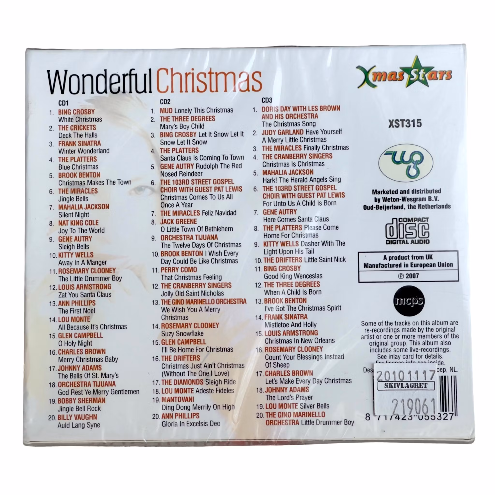 Wonderful Christmas: 3 CD, NY