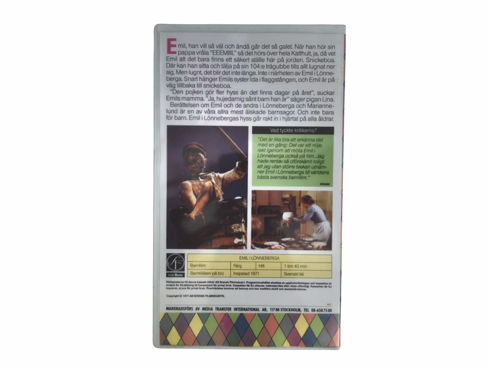 Emil I Lönneberga av Astrid lindgren, Video, NY