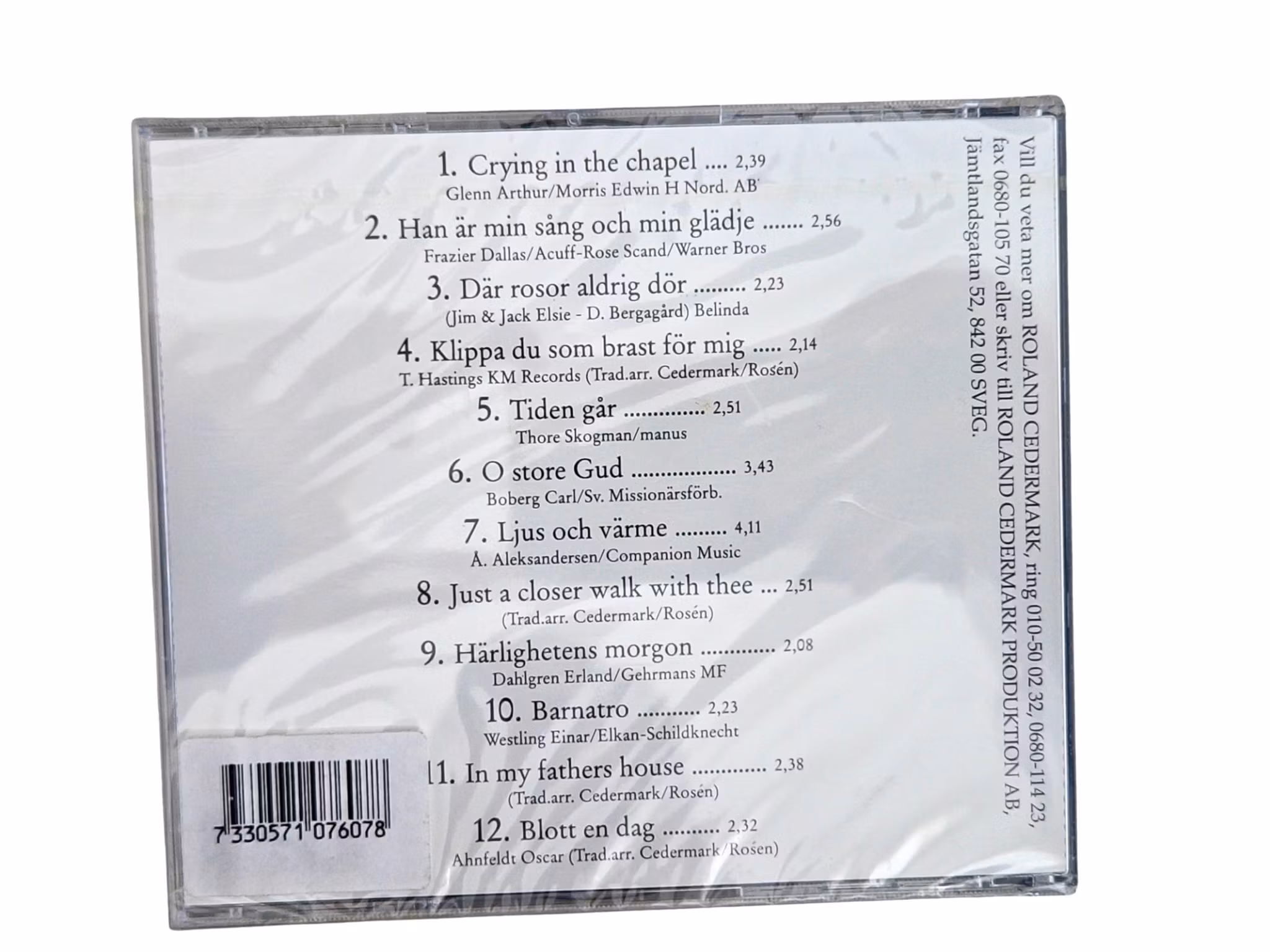 Roland Cedermark: Härlighetens Morgon, CD NY