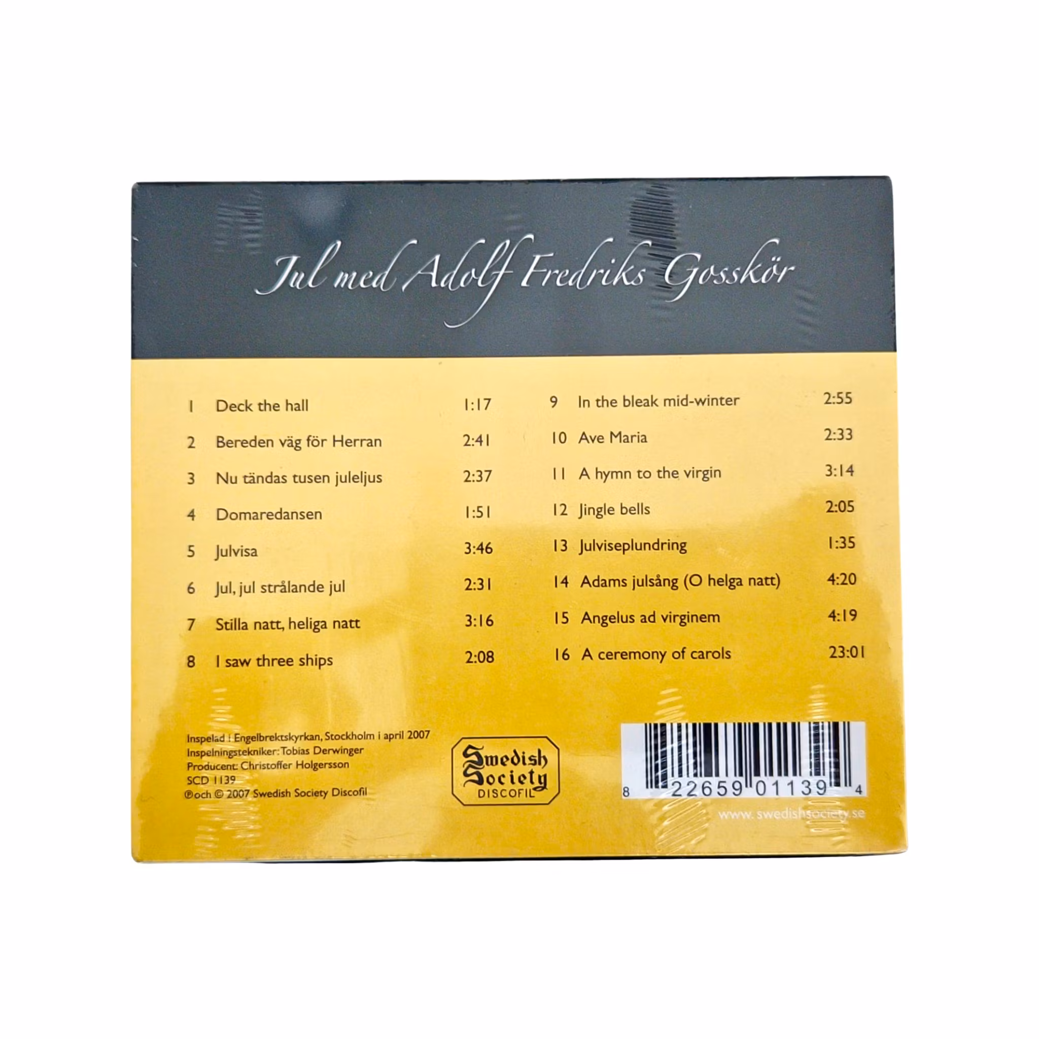 Karl Magnus Fredriksson Jul Med Adolf Fredriks Gosskör CD NY