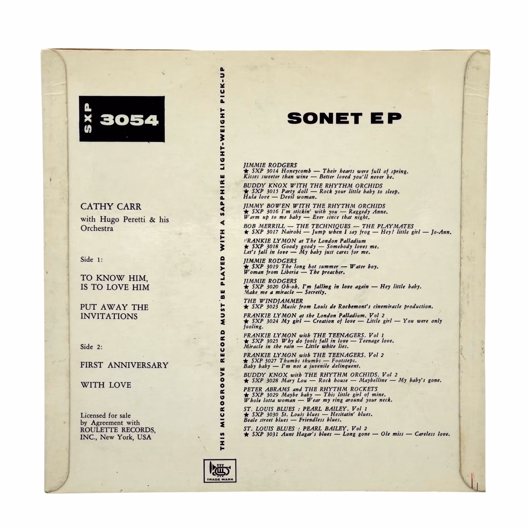 Cathy Carr To Know Him Is To Love Him EP