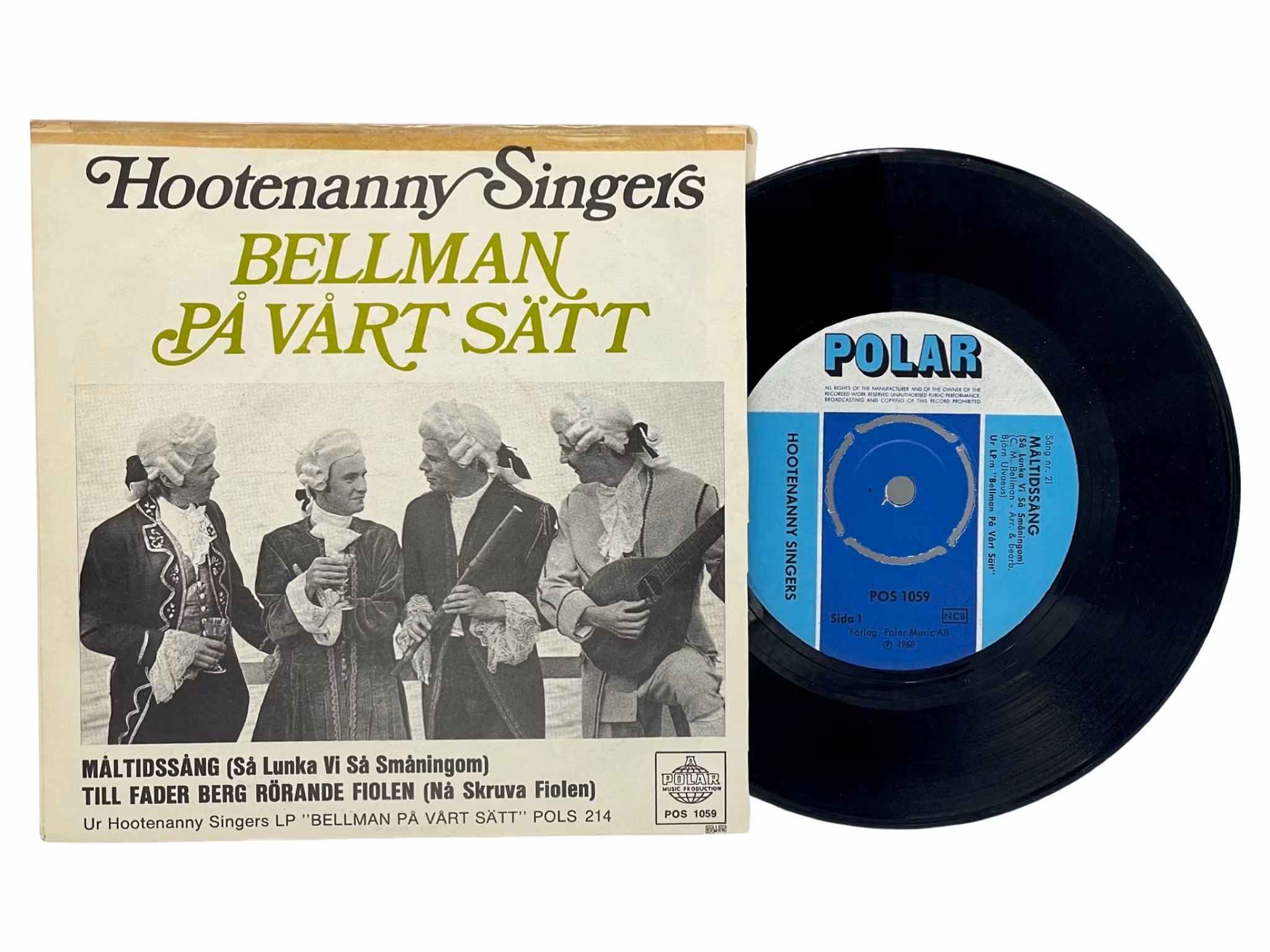 Hootenanny Singers Bellman På Vårt Sätt Vinyl EP