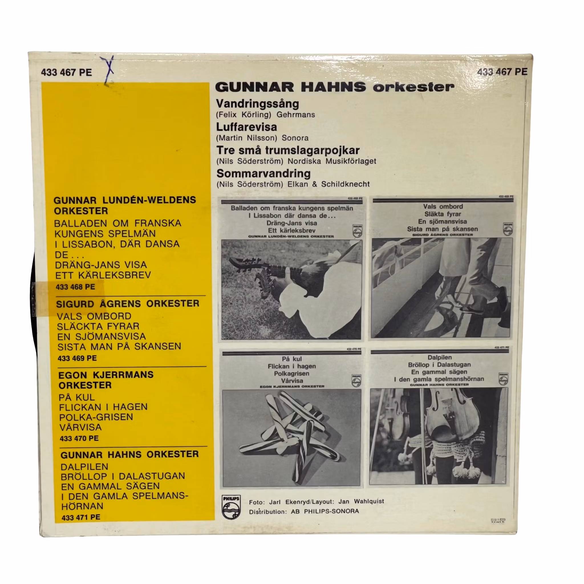 Gunnar Hahns Orkester Vandringssång Vinyl EP