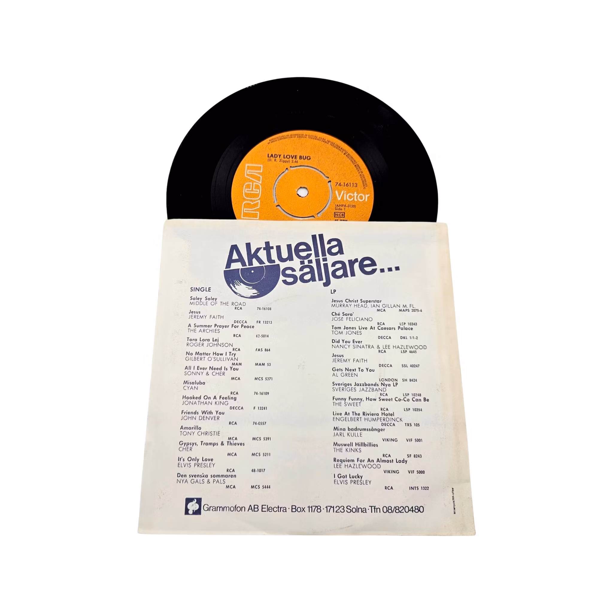 Clodagh Rodgers, Lady Love Bug, Vinyl EP