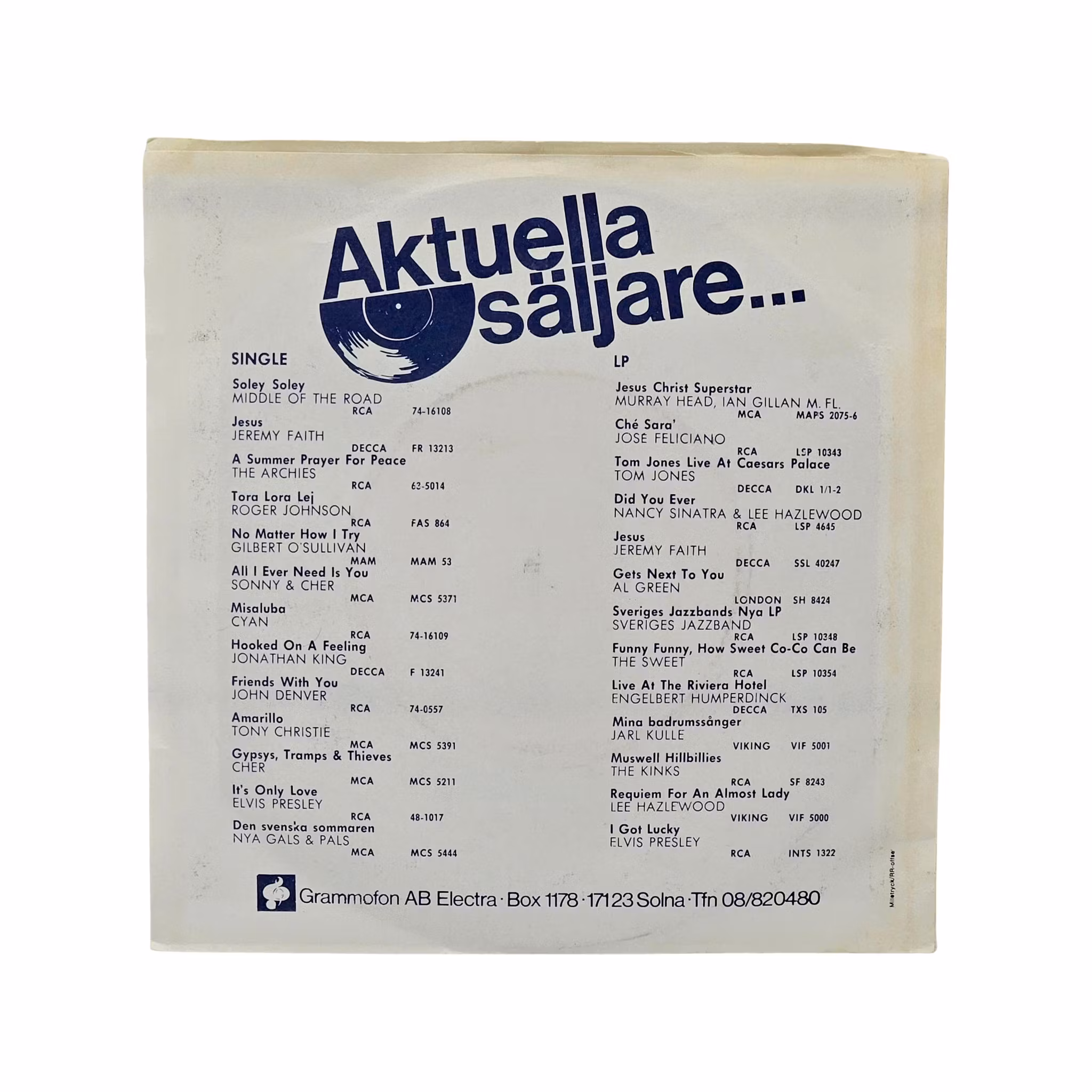 Clodagh Rodgers, Lady Love Bug, Vinyl EP