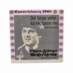 Glaes Göran Hederström, Det Börjar Verka Kärlek Banne Mej, Eurovisionen 1968 Vinyl EP