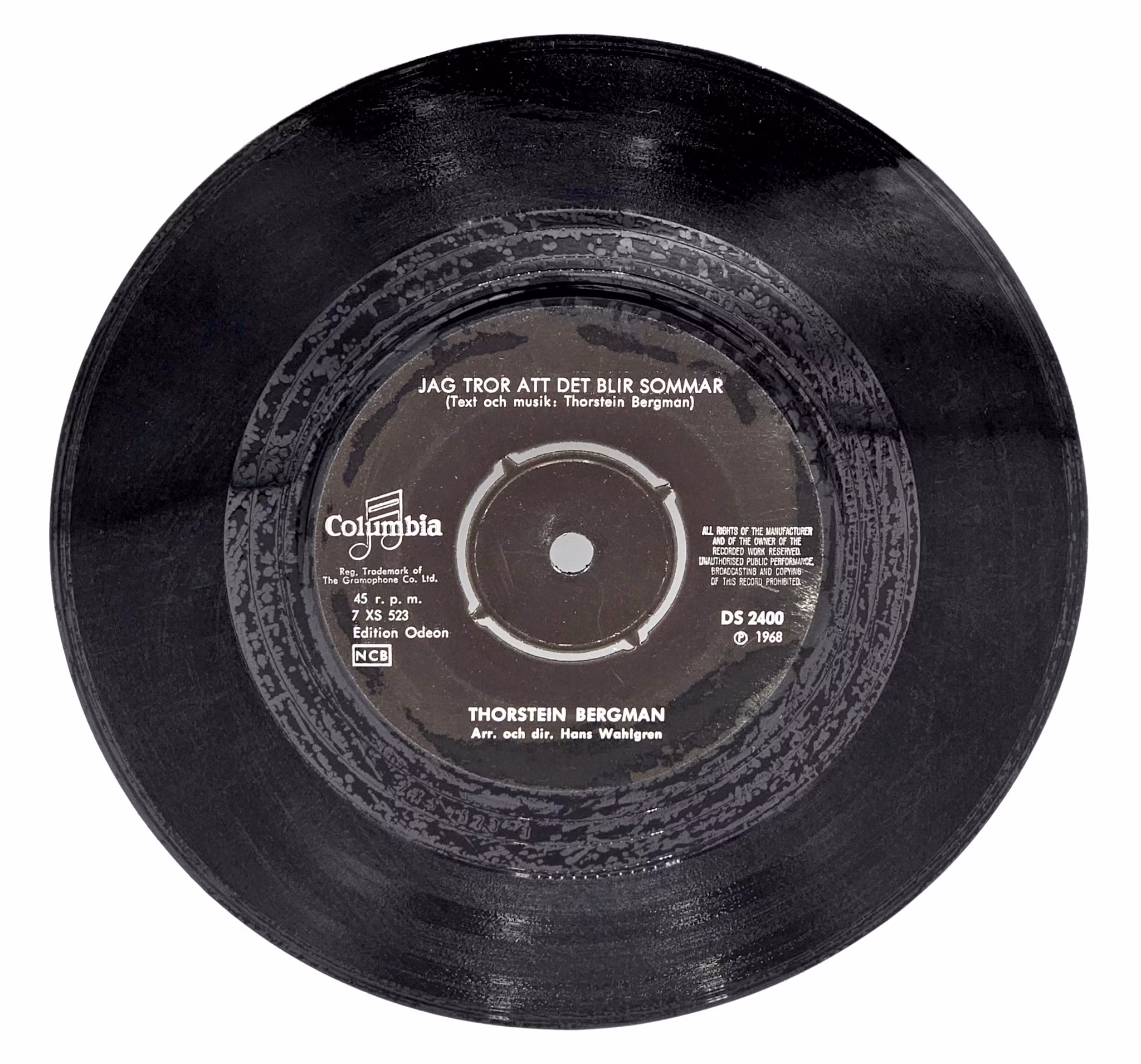 Thorstein bergman, Jag Tror Att Det Blir Sommar, Vinyl Singel