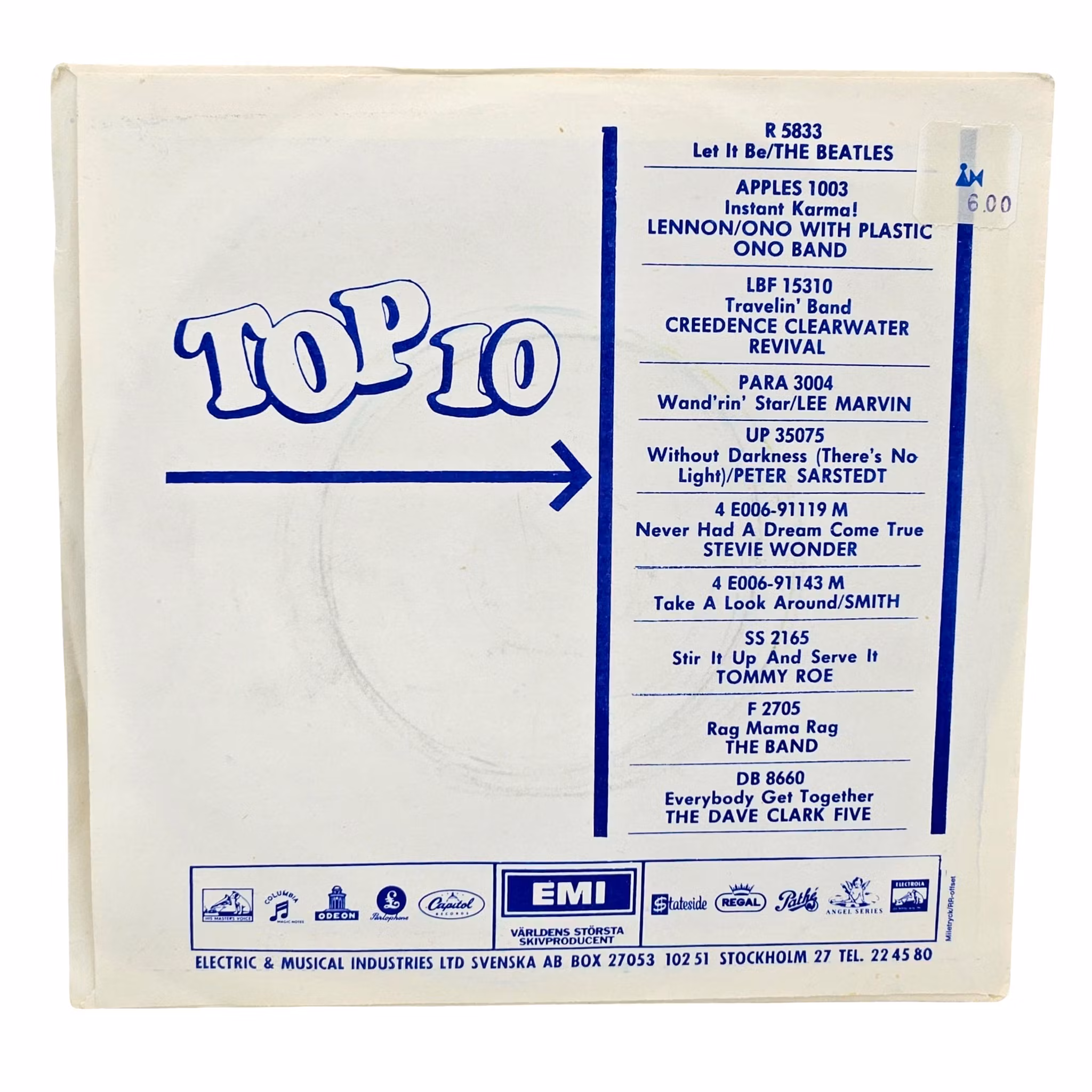 Trio Me Bumba, Om Du Vill Ha Mej Får Du Ta Mej Som Ja Ä, Vinyl Singel