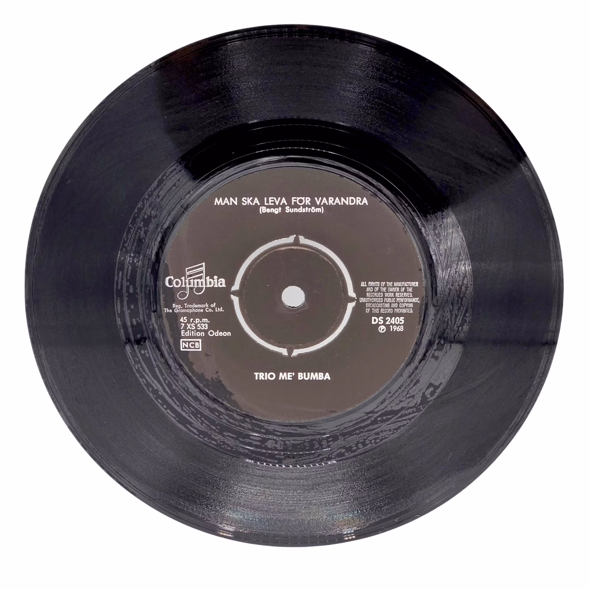 Trio Me Bumba, Man Ska Leva För Varandra, Vinyl Singel