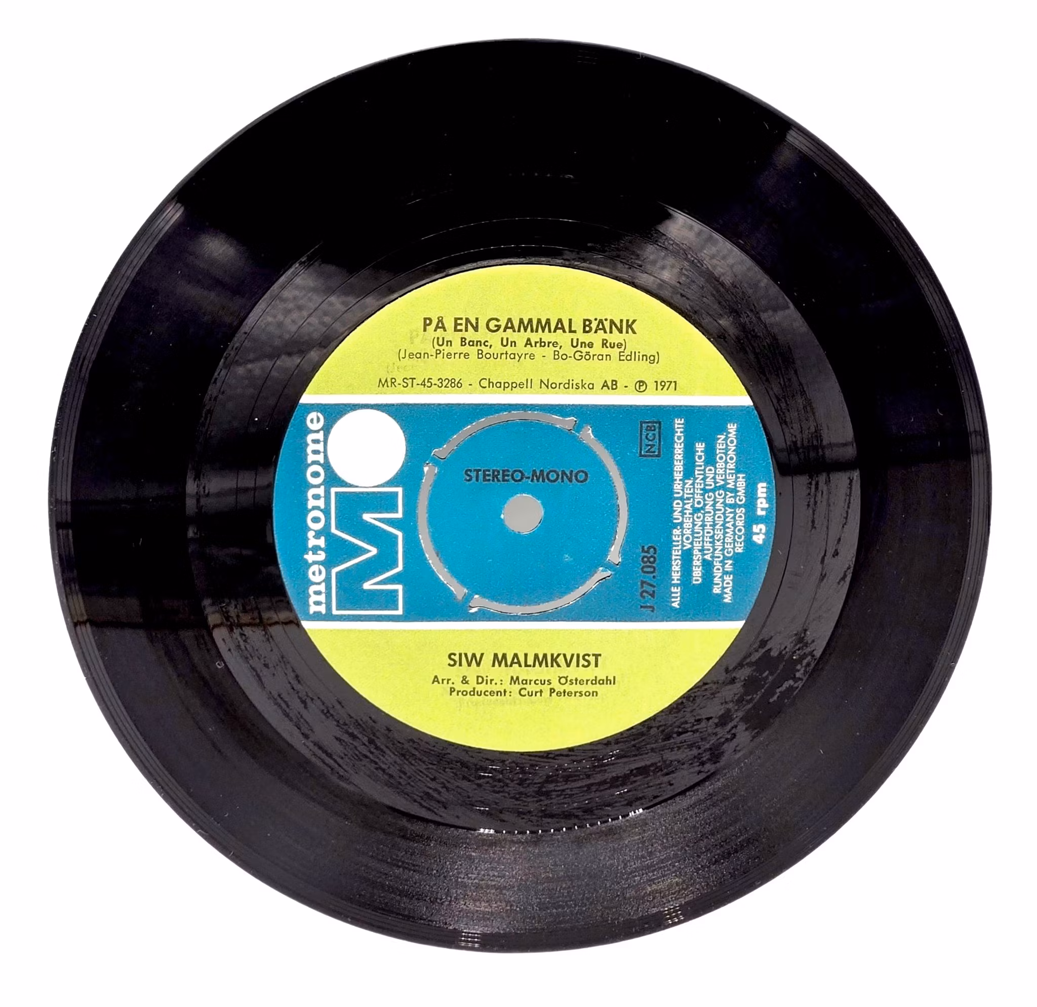 Siw Malmkvist, På En Gammal Bänk, Vinyl Singel