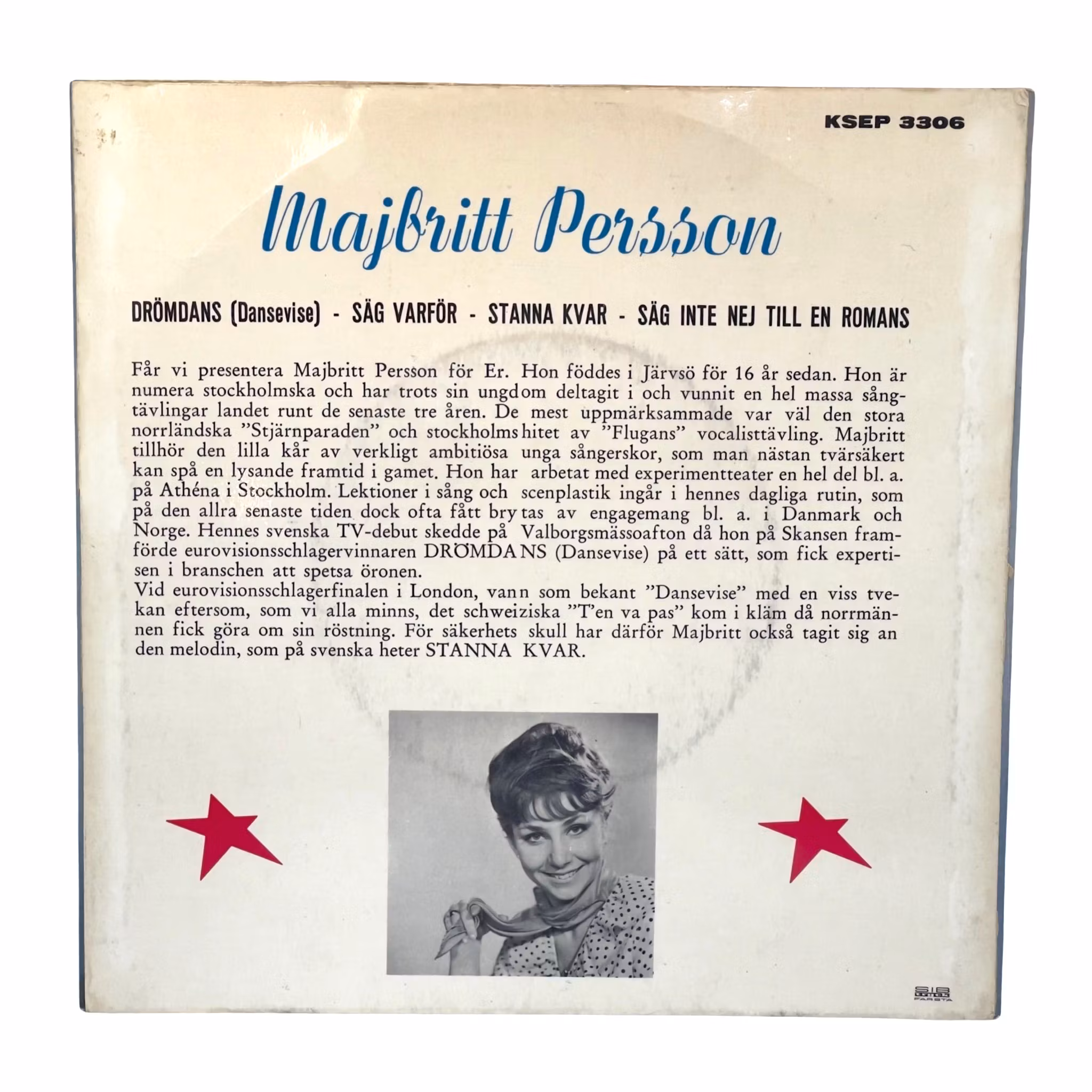 Majbritt Persson, Drömdans, Vinyl EP