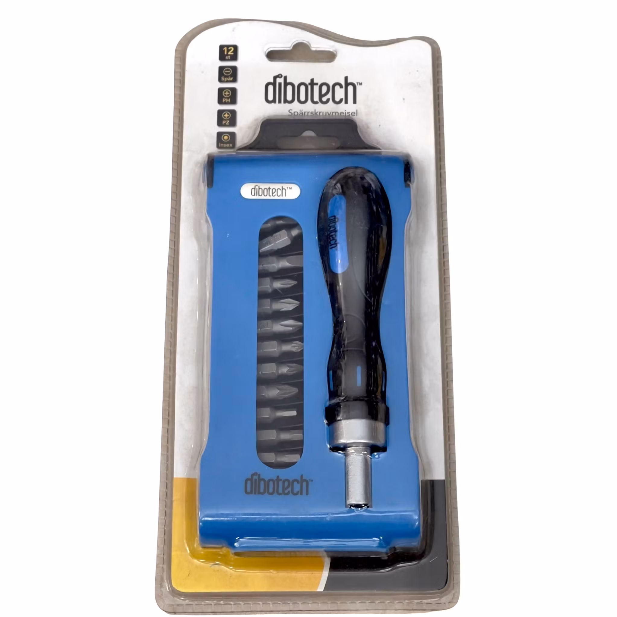 Dibotech Spärrskruvmejsel med 12 Bits