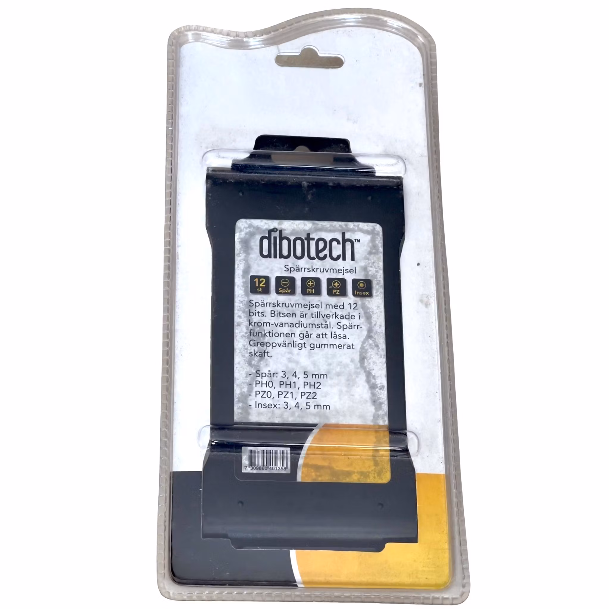 Dibotech Spärrskruvmejsel med 12 Bits