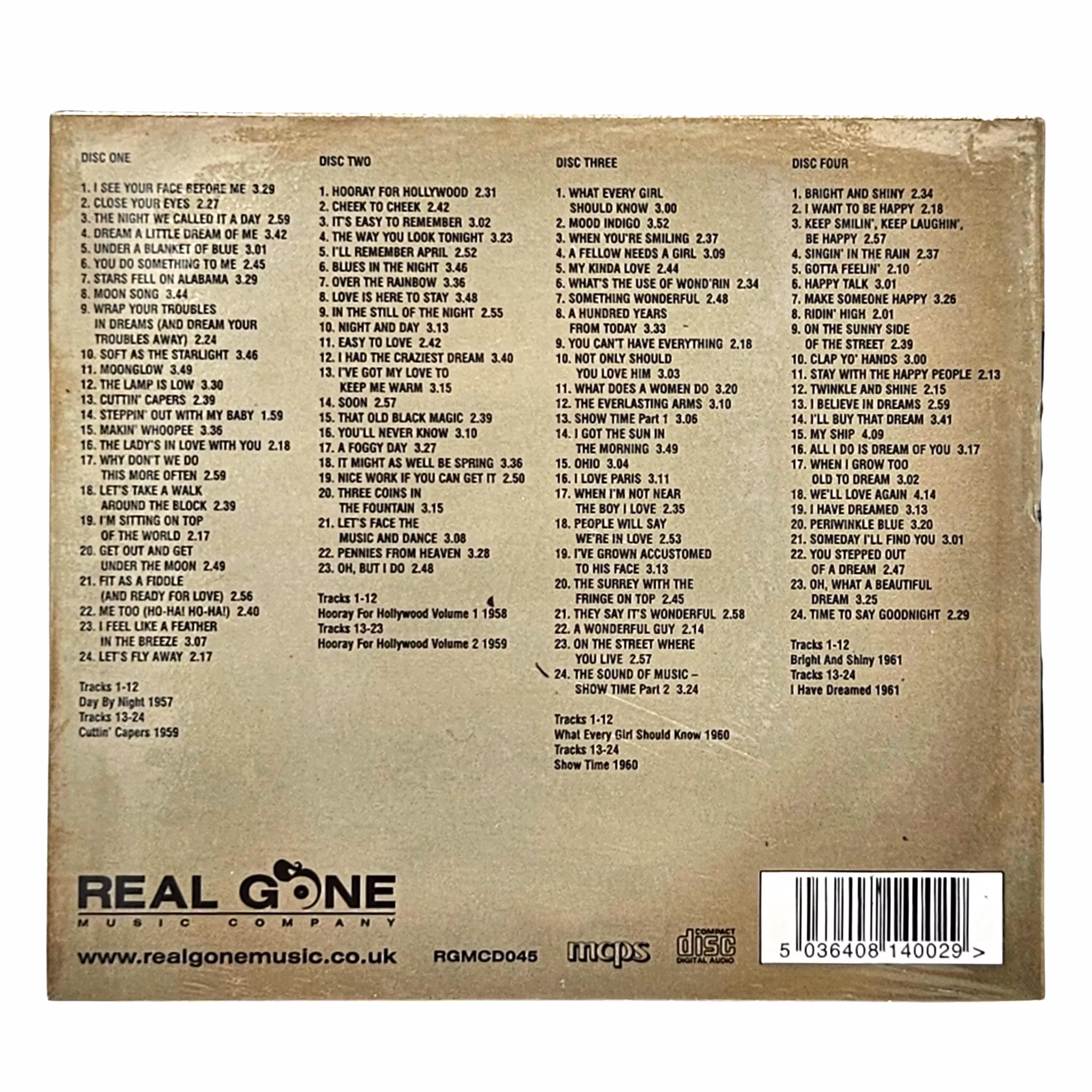 Doris Day Volume 2, Eight Classic Albums, 4 CD NY