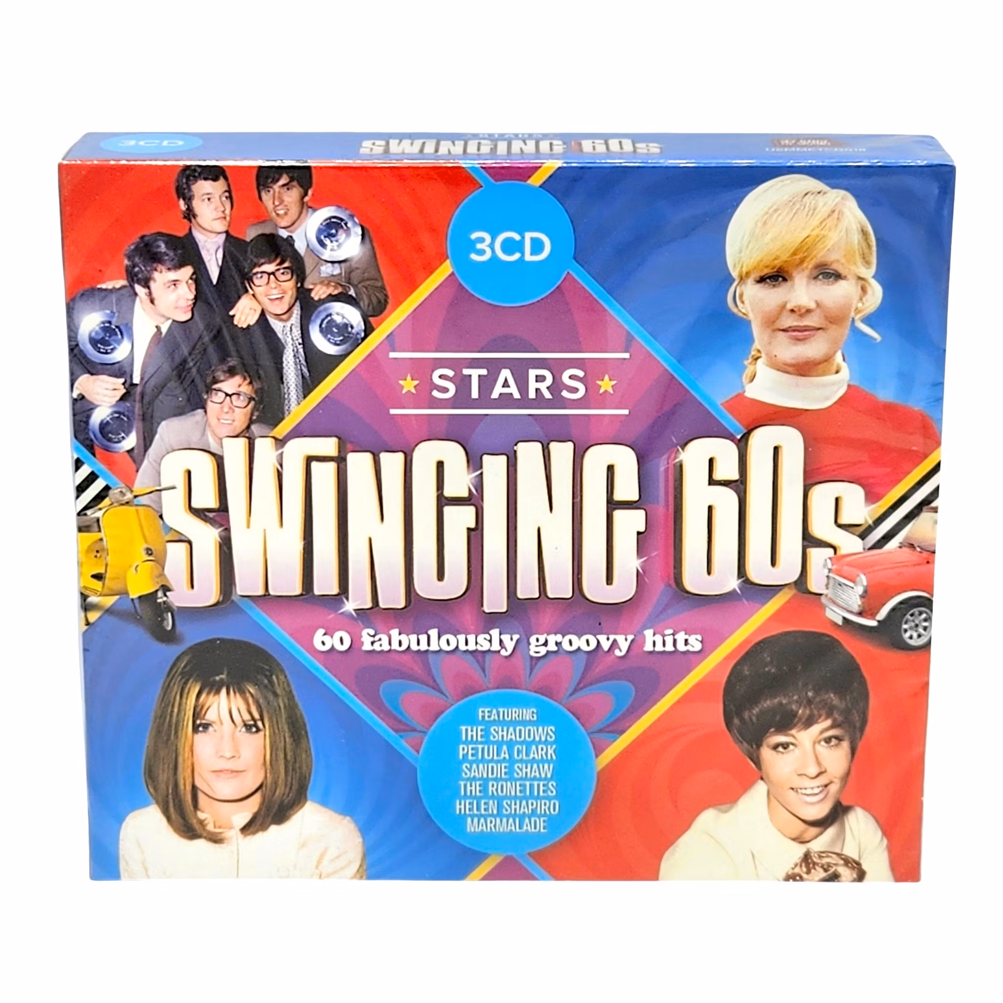 Stars: Swinging 60s, 60 Fabulously Groovy Hits, 3 CD Box NY