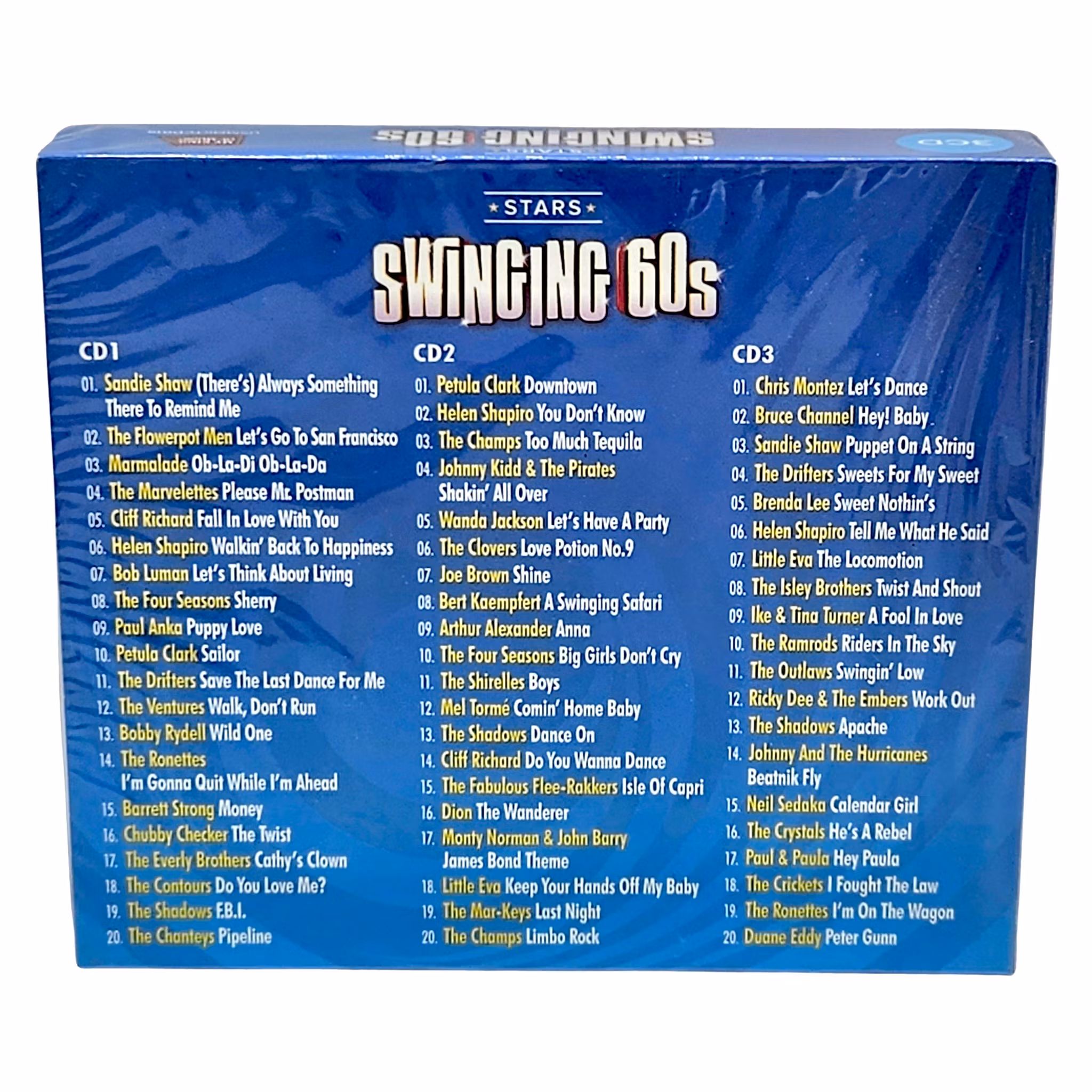 Stars: Swinging 60s, 60 Fabulously Groovy Hits, 3 CD Box NY