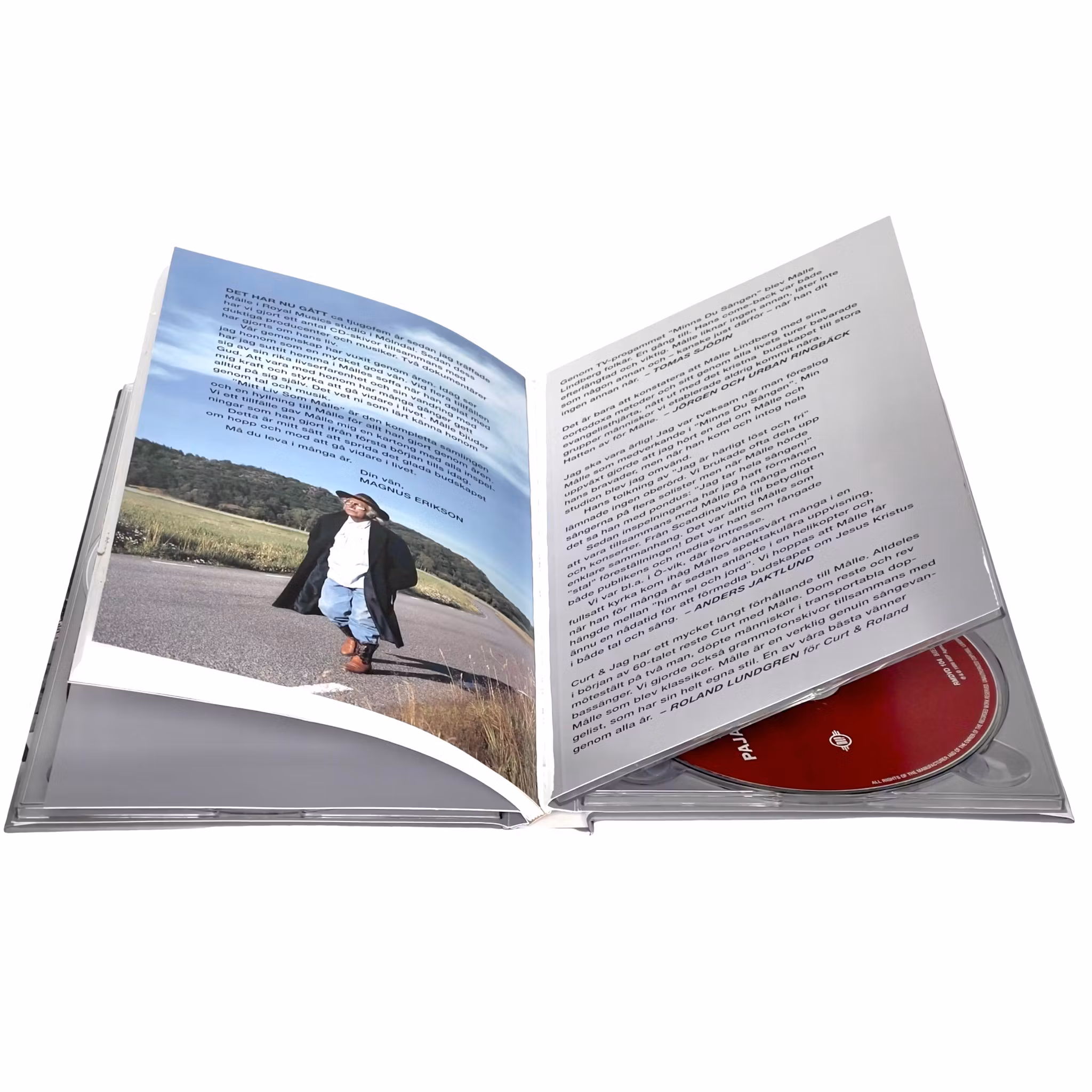 Mitt Liv Som Målle, 5 CDs, 2 DVDs and a book of 60 pages