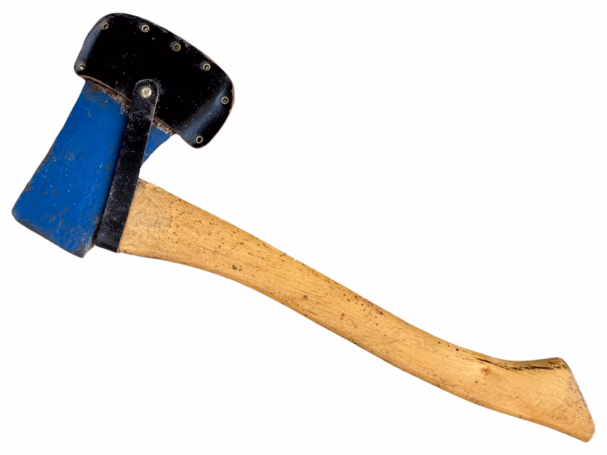 Blå Agdor Yxa med läderskydd