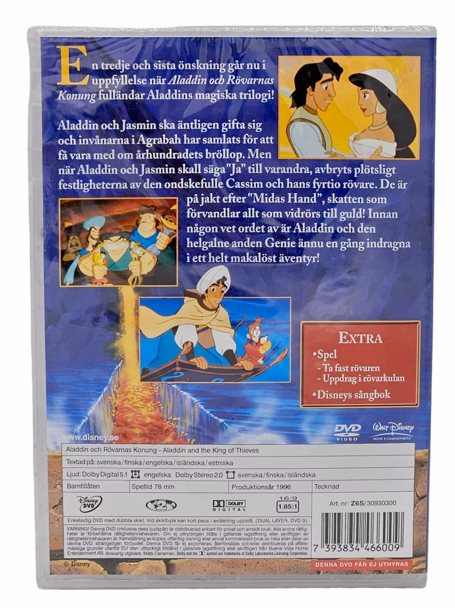 Aladdin Och Rövarnas Konung, NY DVD