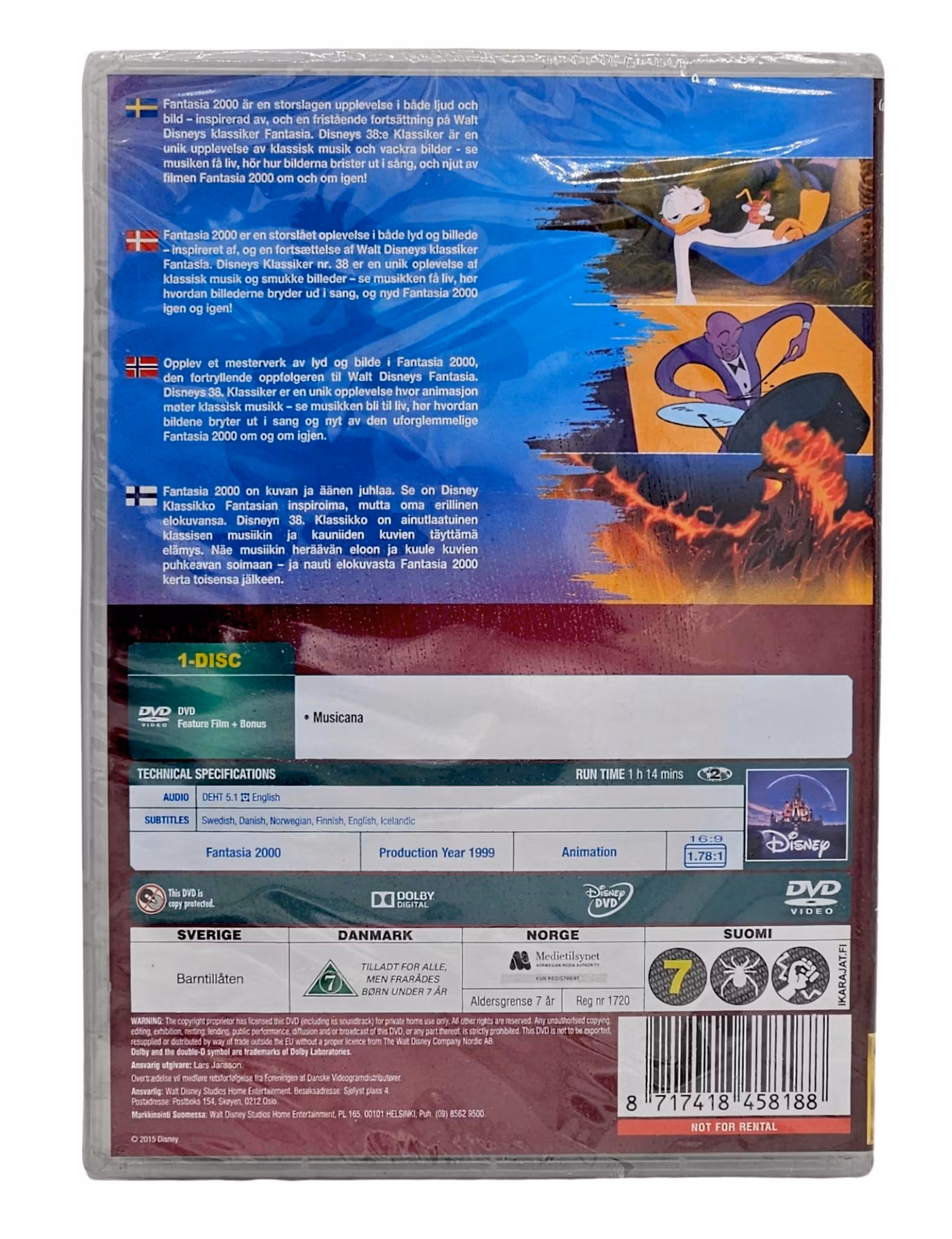 Fantasia 2000, NY DVD