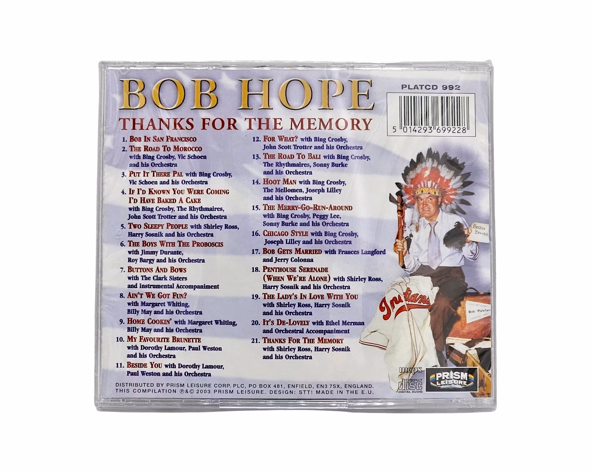 Bob Hope, Thanks For The Memory, NY CD
