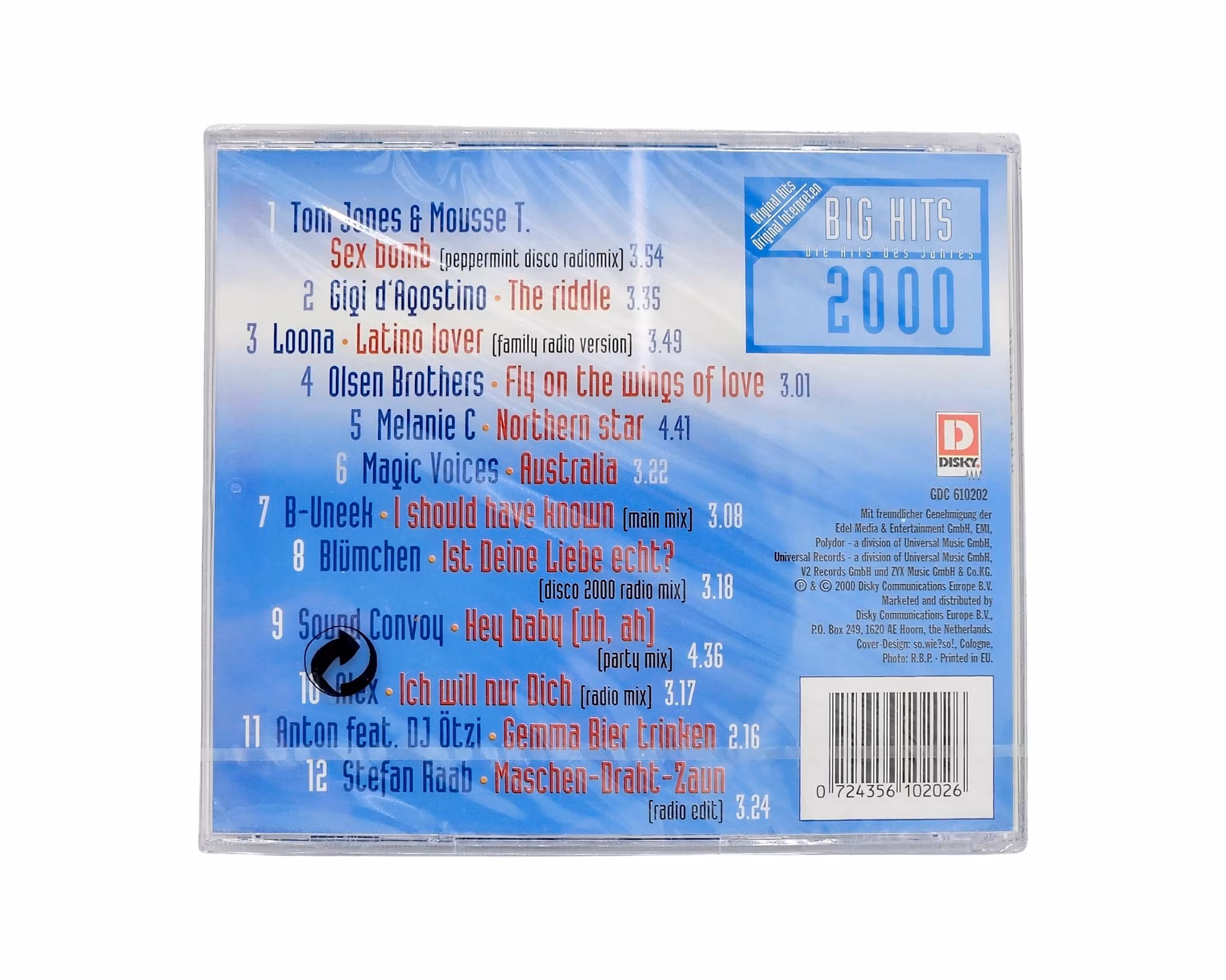 Big hits 2000, NY CD
