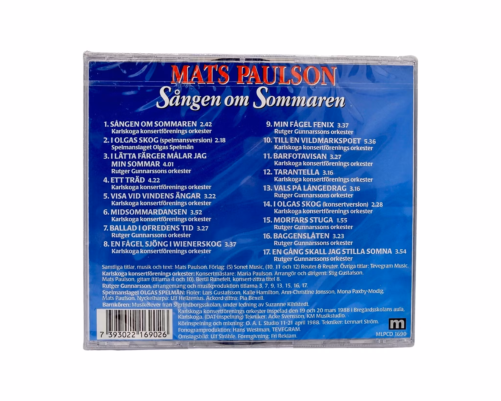 Mats Paulson, Sången Om Sommar, NY CD
