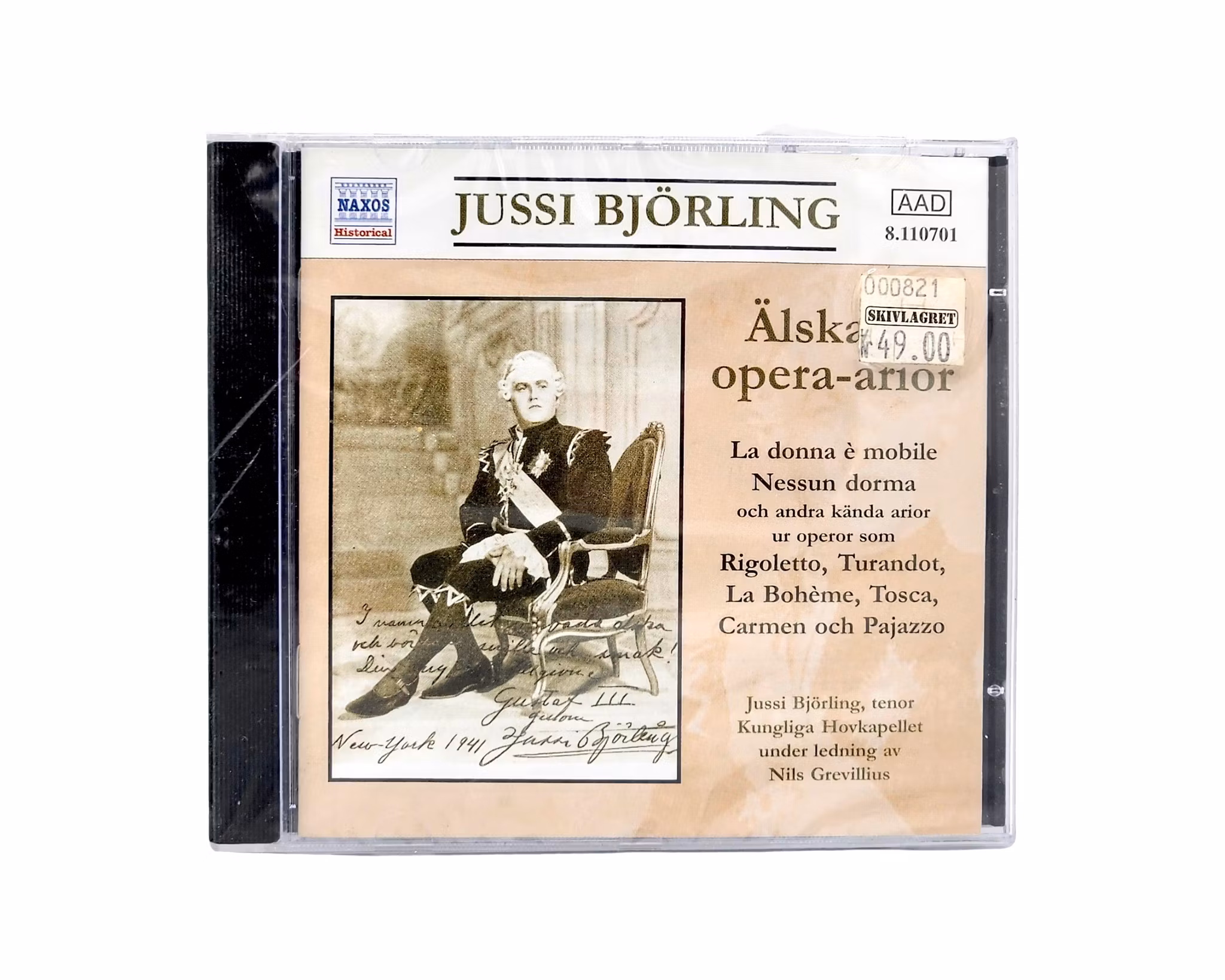 Jussi Björling, Älskade Opera Arior, NY CD