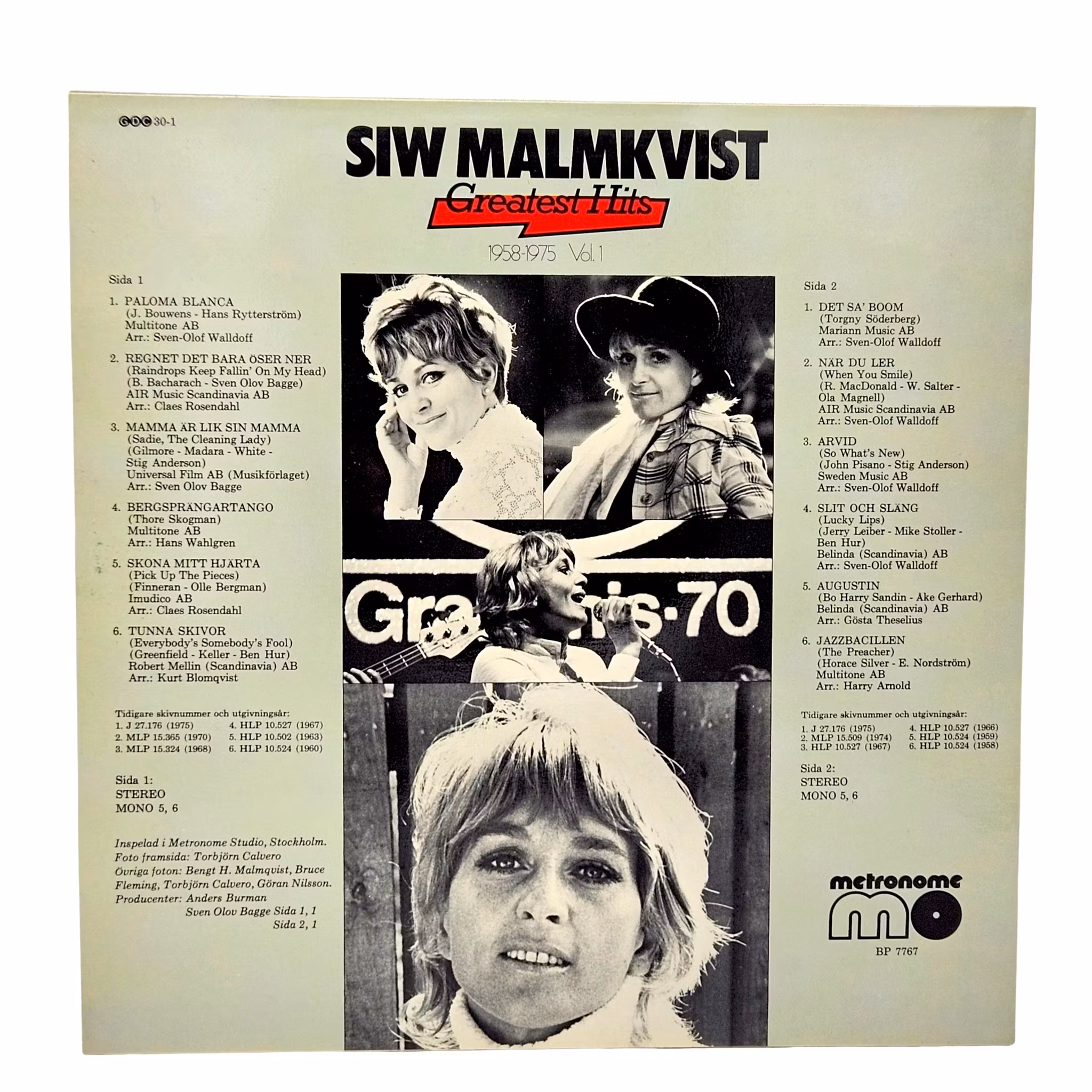 Siw Malmkvist, Greatest Hits, LP Vinyl