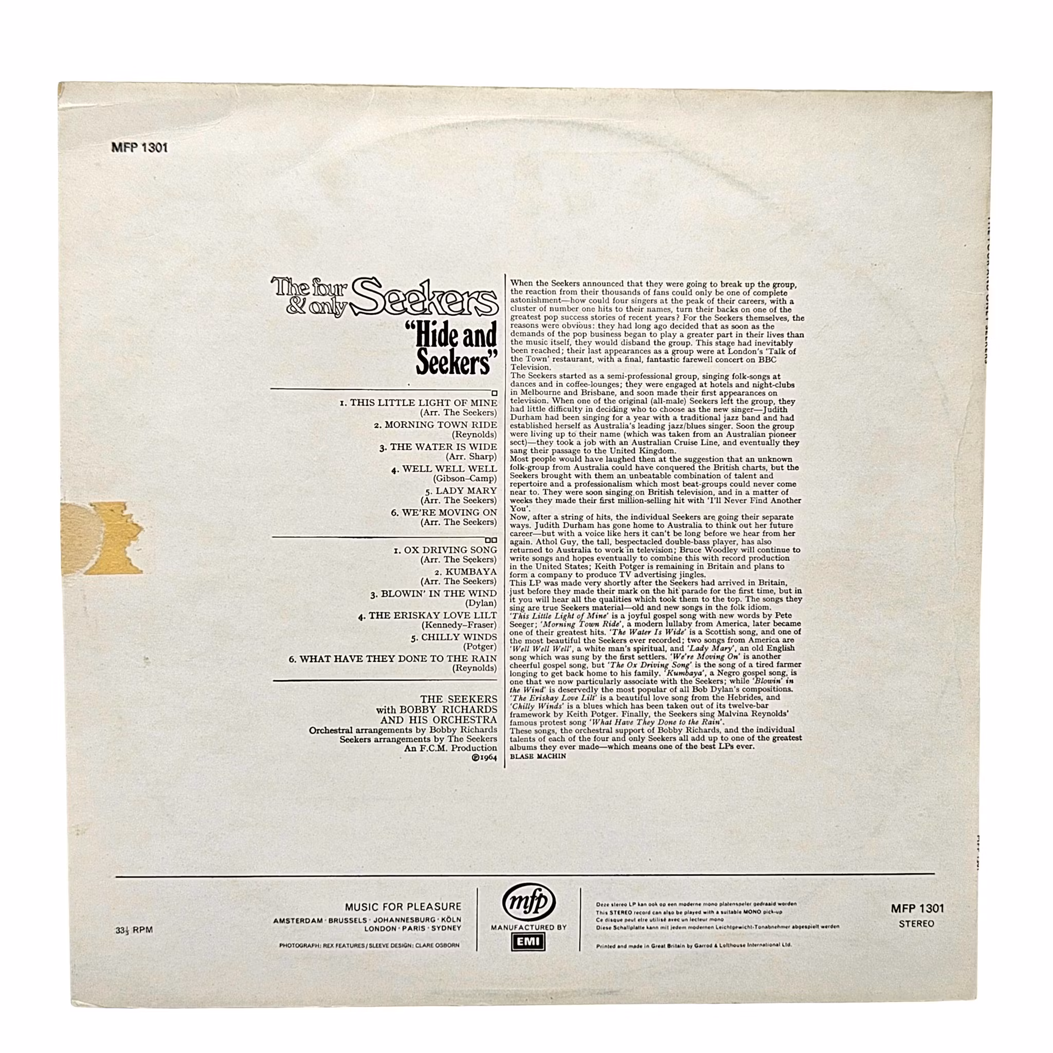 The Four And Only Seekers, LP Vinyl