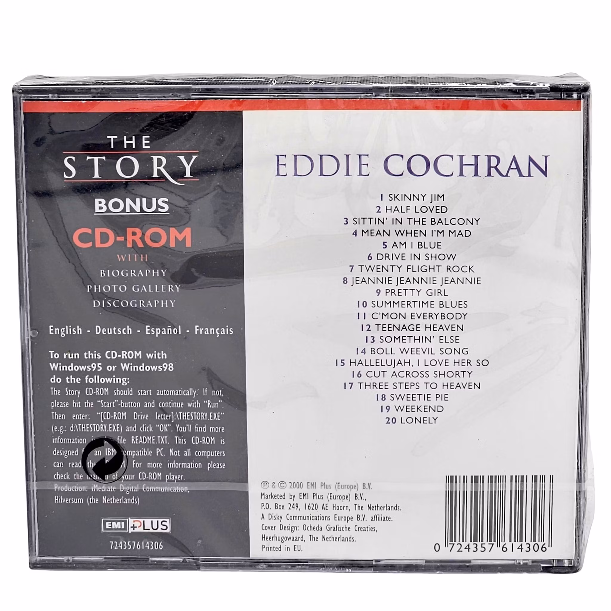 Eddie Cochran, The Story, CD NY