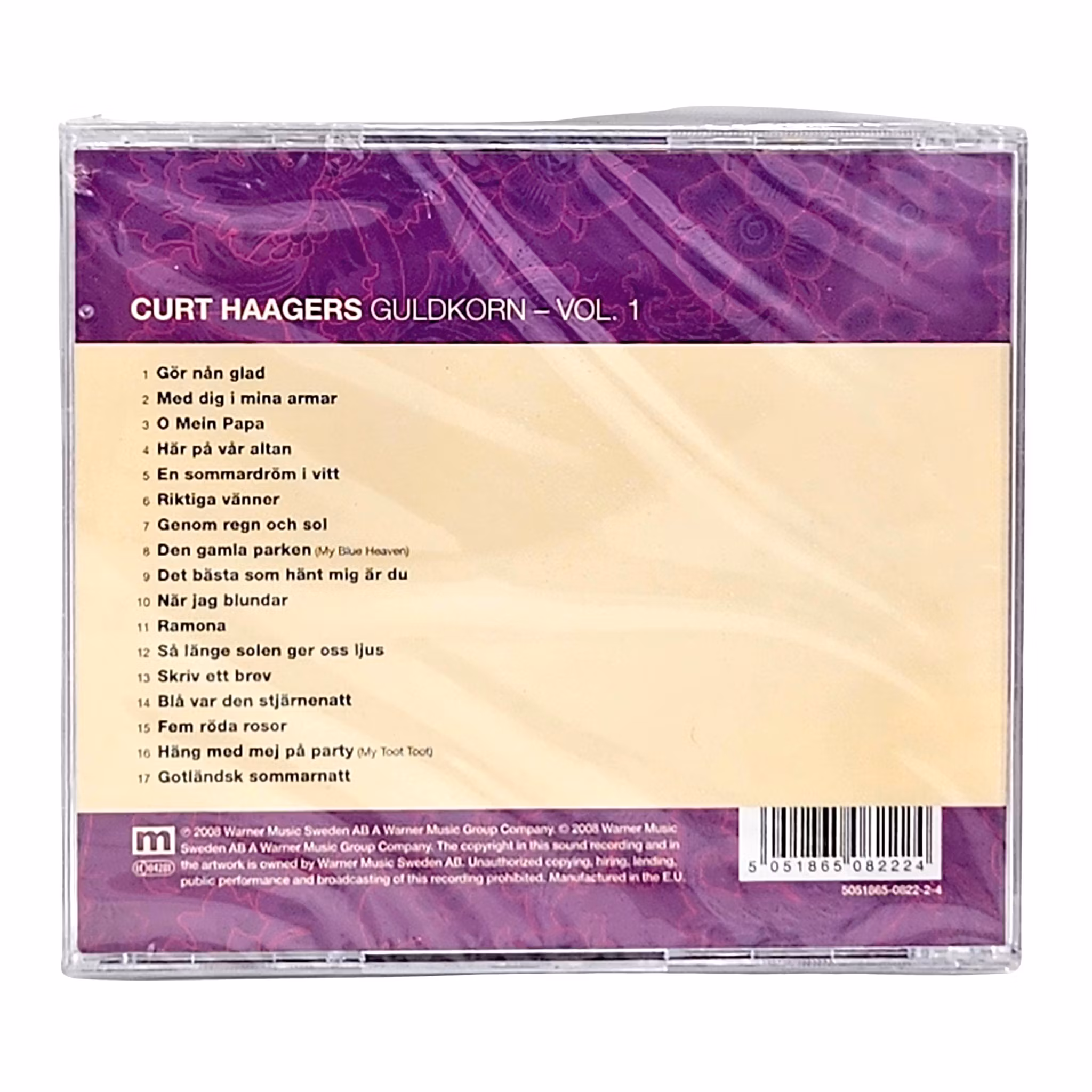 Curt Haagers, Guldkorn Volym 1, CD NY