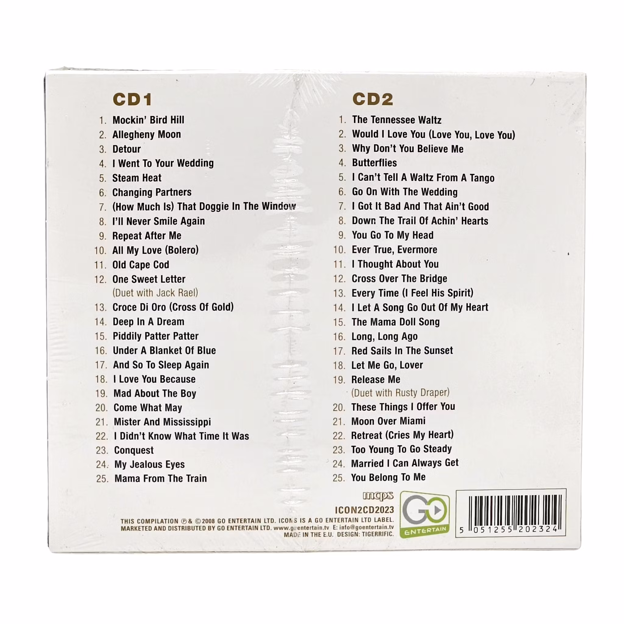 Icons, Patti Page, 2 CD NY