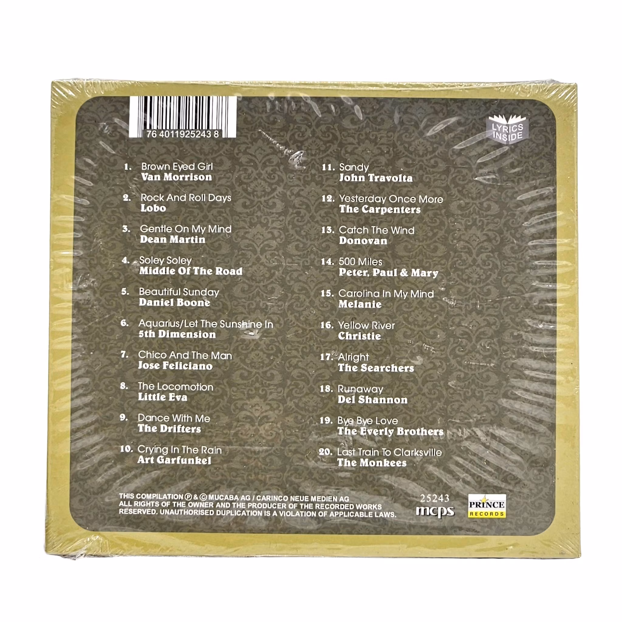 Yesterday Once More, Rock And Roll Days, CD NY