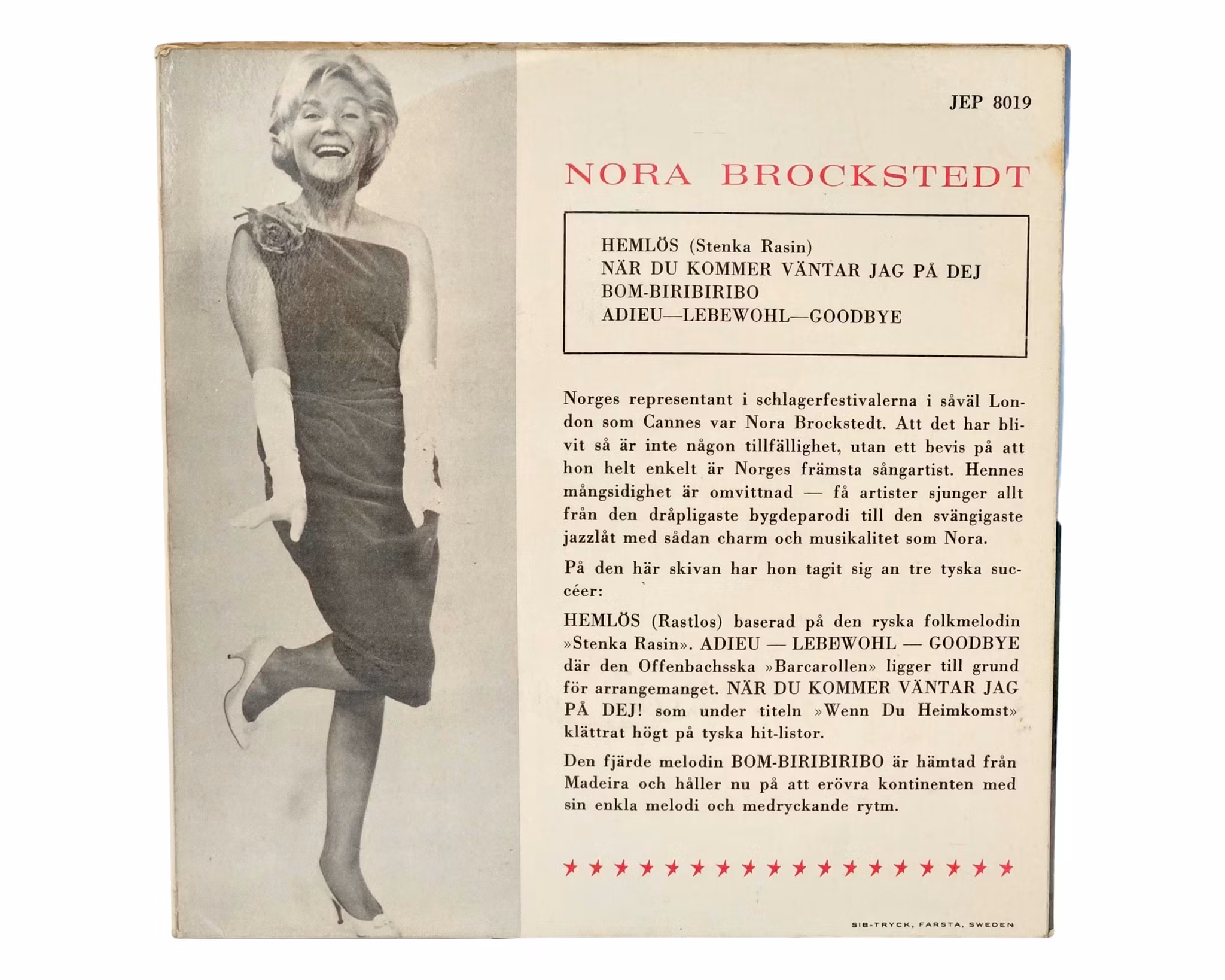 Nora Brockstedt, Hemlös, Vinyl EP