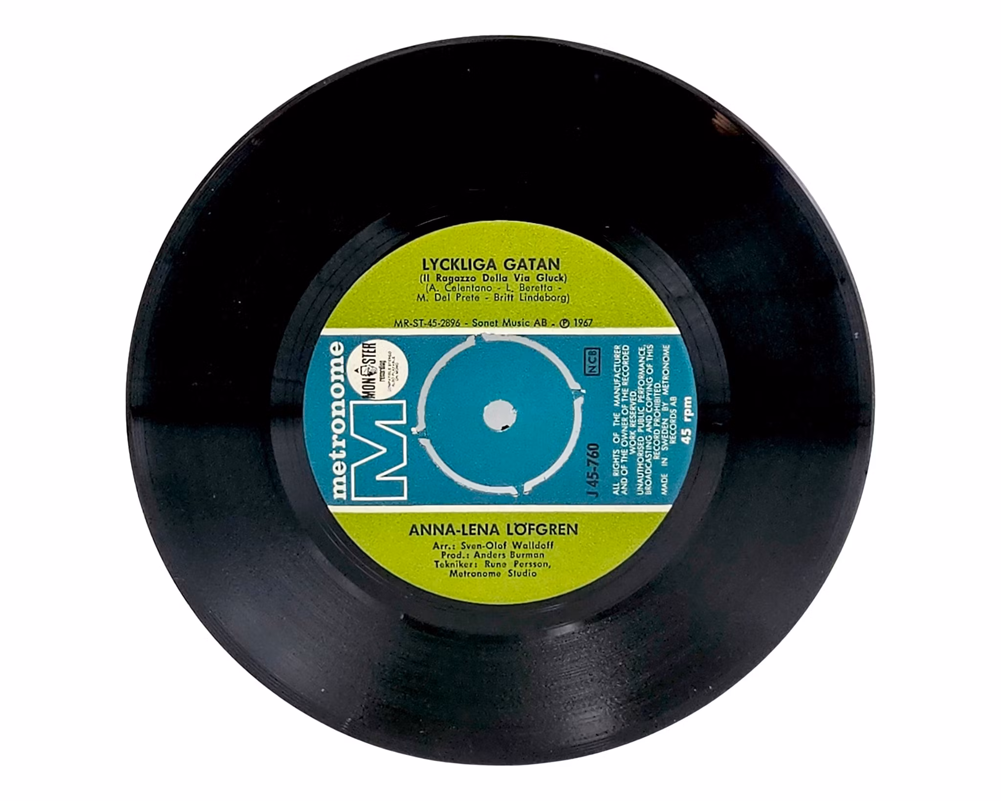 Anna Lena Löfgren, Lyckliga Gatan, Vinyl Singel