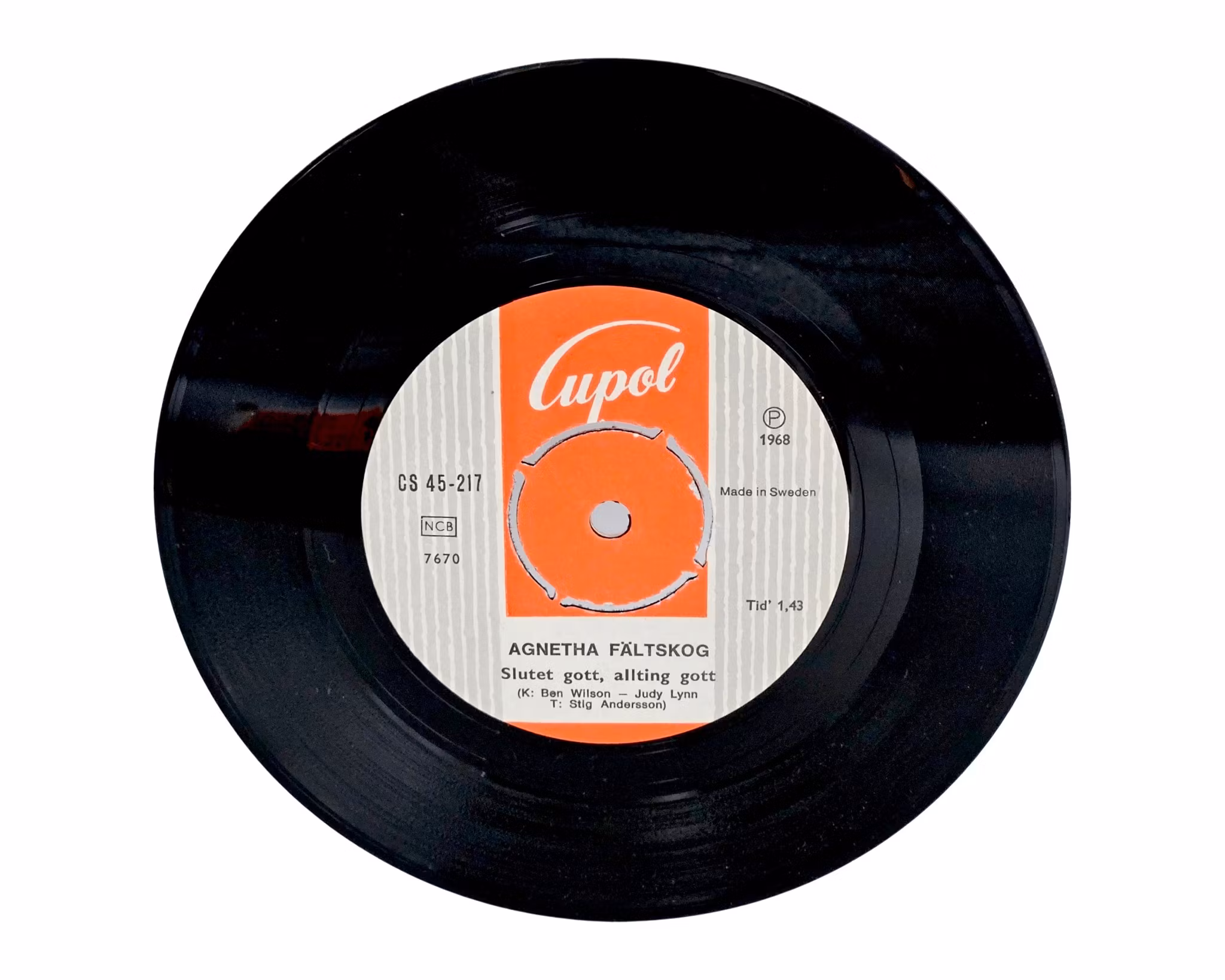 Agnetha Fältskog, Slutet Gott Allting Gott, vinylsingle