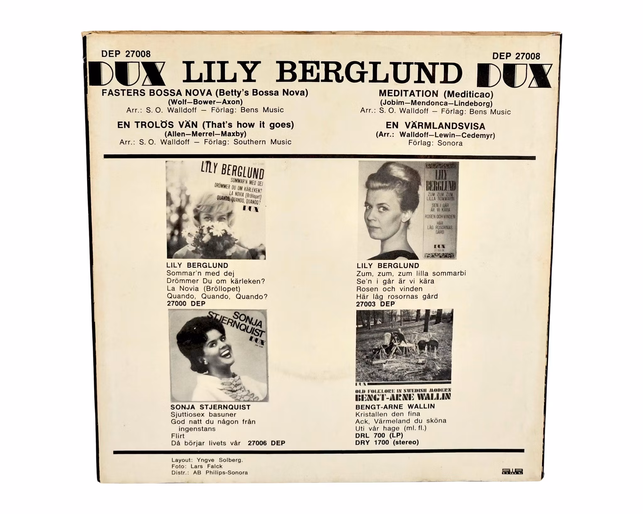 Lily Berglund, Fasters Bossa Nova, Vinyl EP
